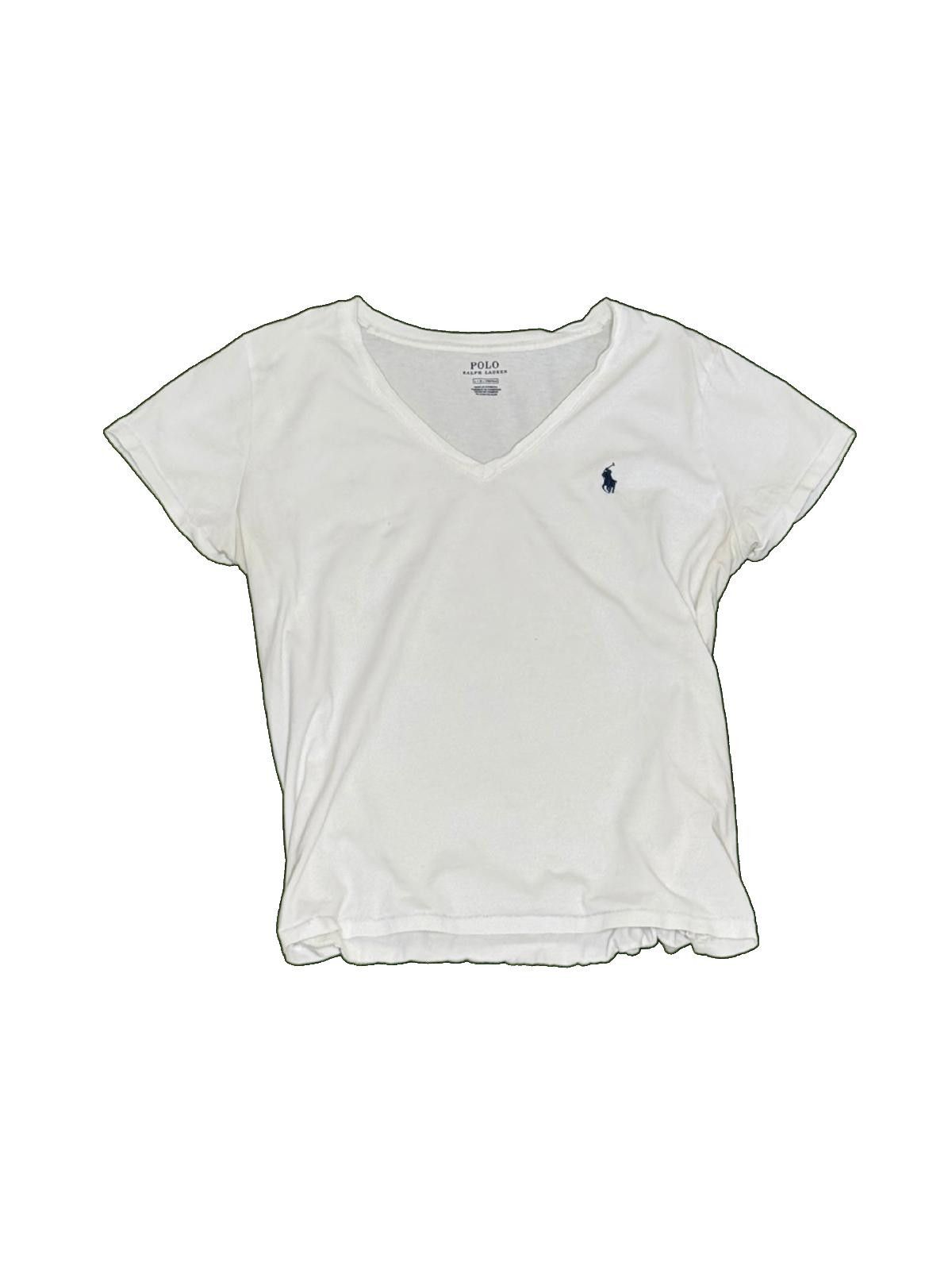 Polo Ralph Lauren Ladies Polo Ralph Lauren V-Neck T-Shirt Size L / US 10 / IT 46 - 1 Thumbnail