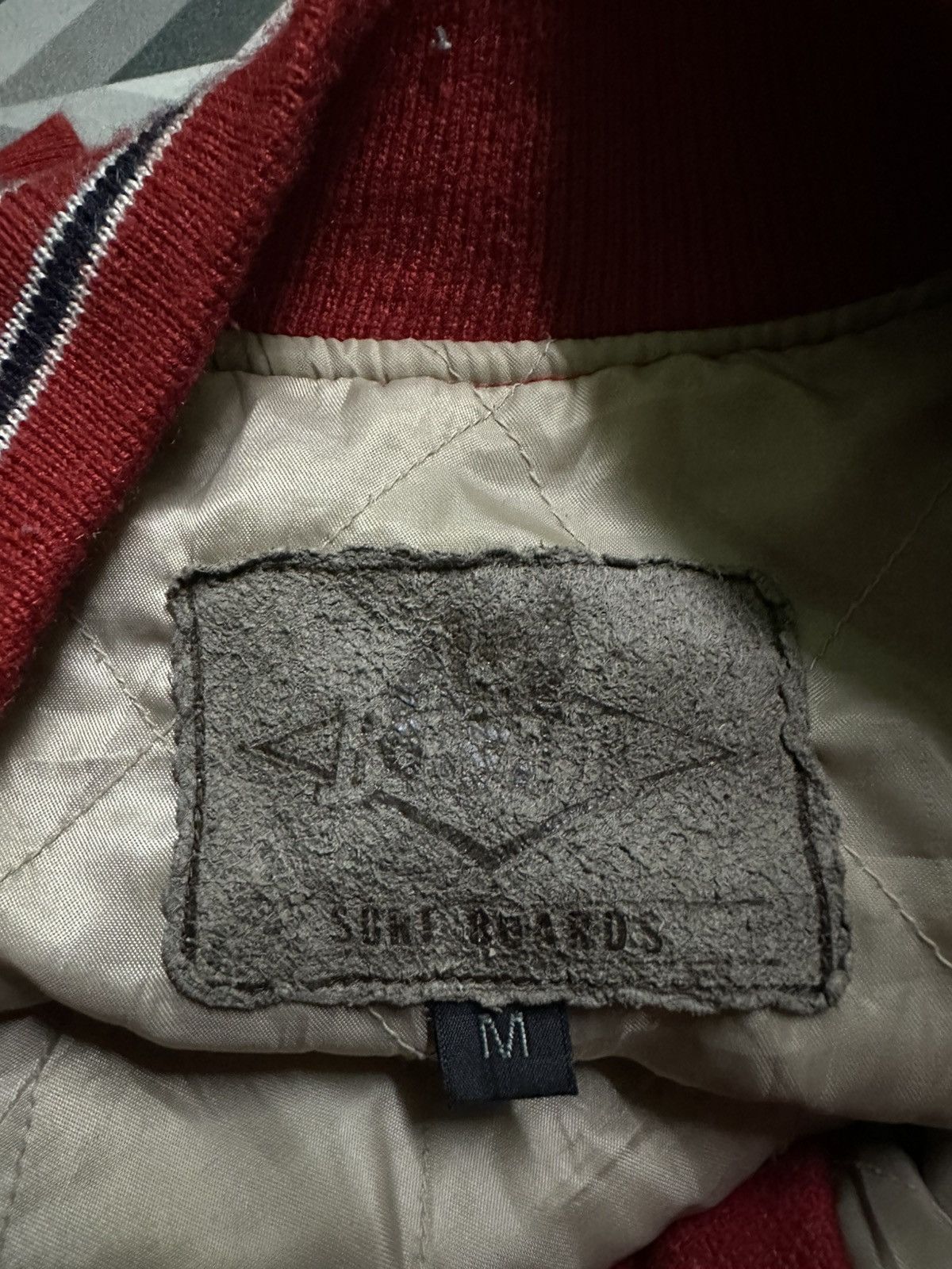 Golden Bear Vintage 90s Bear surf wool leather varsity jacket backhit Size US M / EU 48-50 / 2 - 6 Thumbnail