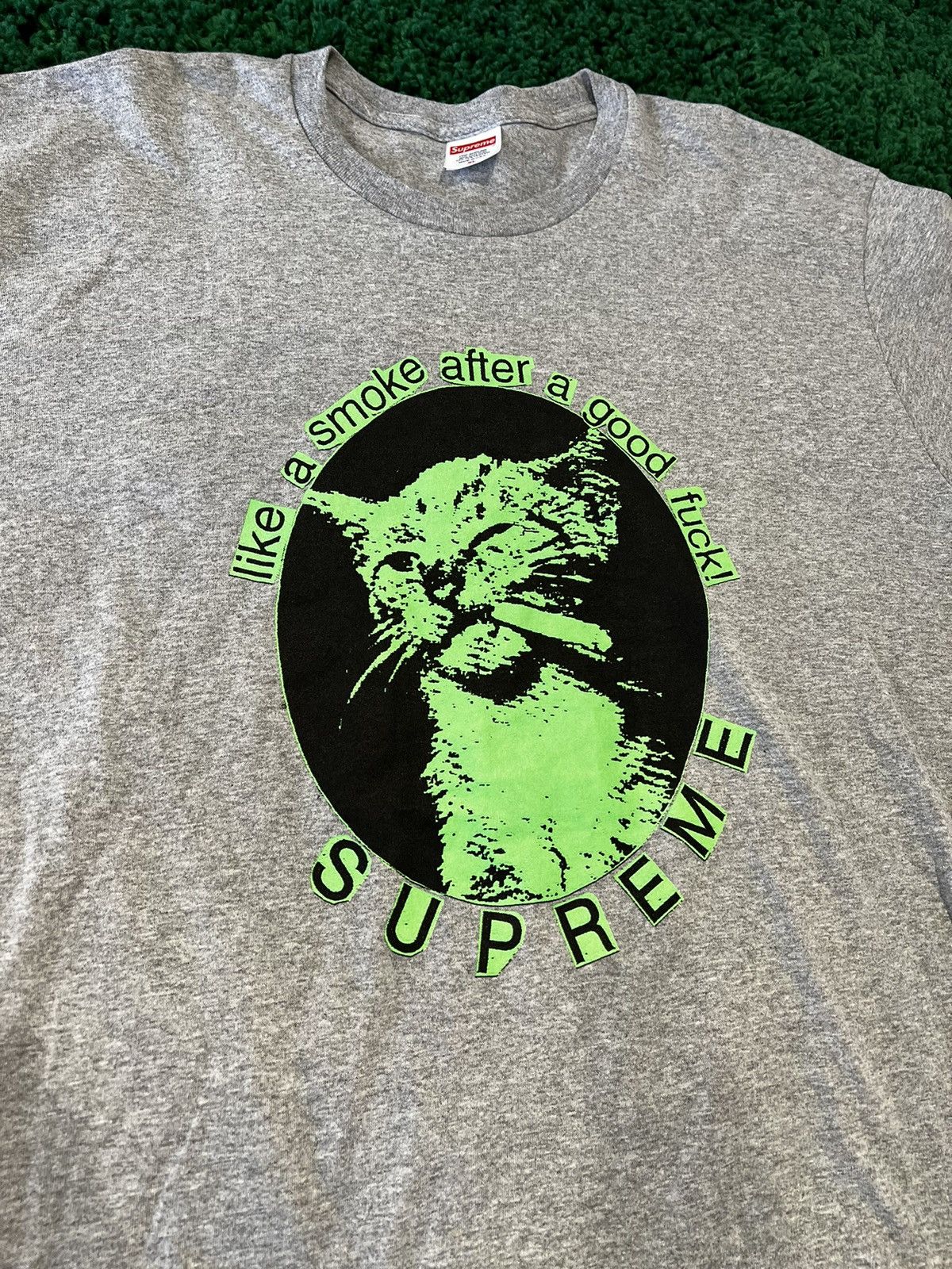 Supreme Supreme Smoke Tee Grey Size US XL / EU 56 / 4 - 2 Thumbnail