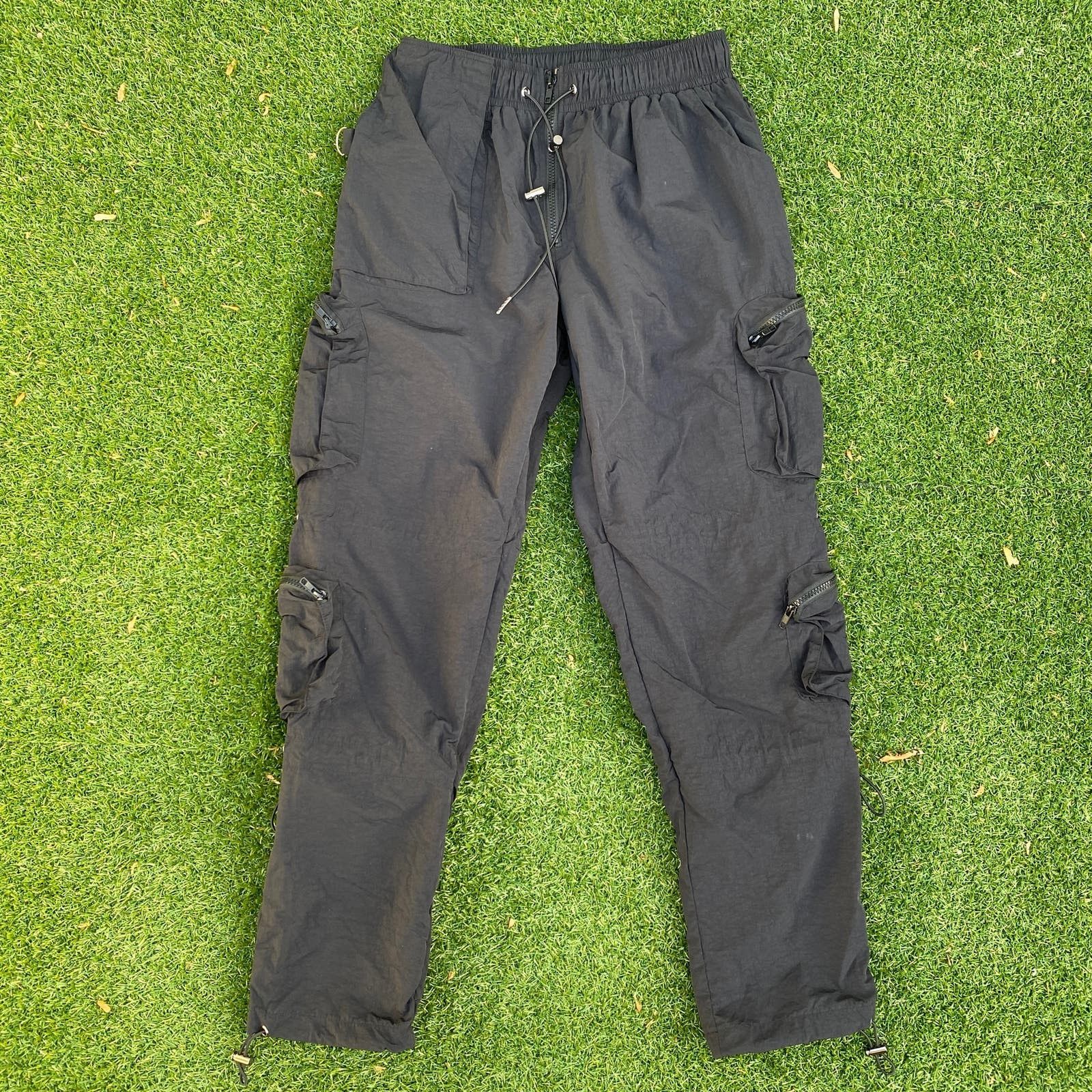 image of Kody Phillips Nylon Cargo Pants in Black, Men's (Size 30)