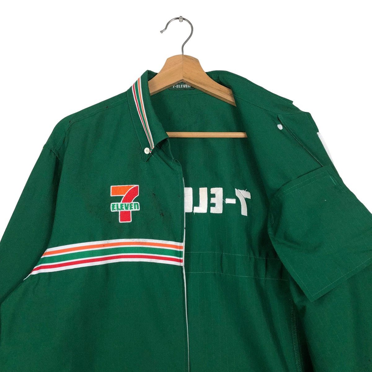 Japanese Brand 🔥Vintage Worker Shirt Jacket 7-Eleven Bowling Shirt Design Size US M / EU 48-50 / 2 - 9 Thumbnail