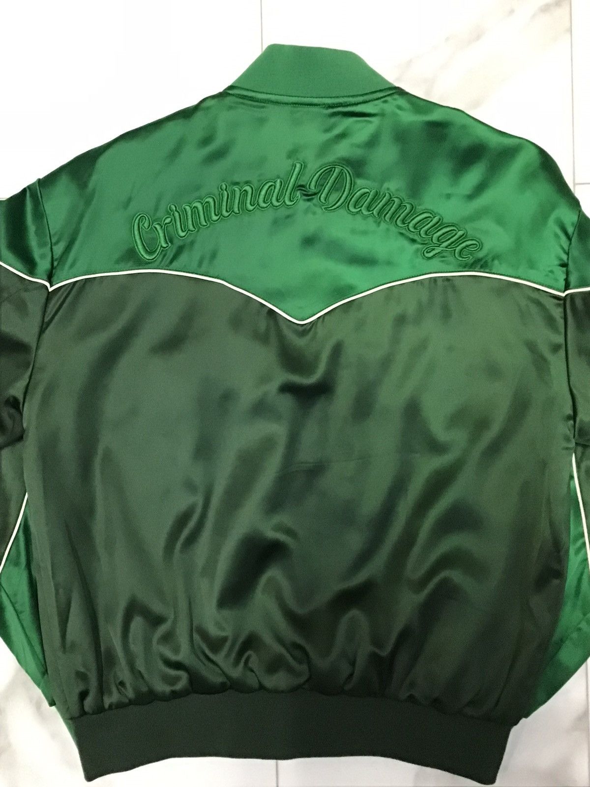 Criminal Damage Wester Satin Bomber Jacket Size US S / EU 44-46 / 1 - 5 Thumbnail