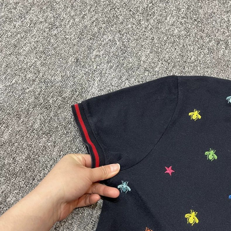 Gucci Gucci Little bee full logo short-sleeved polo shirt T-shirt Size US M / EU 48-50 / 2 - 6 Thumbnail