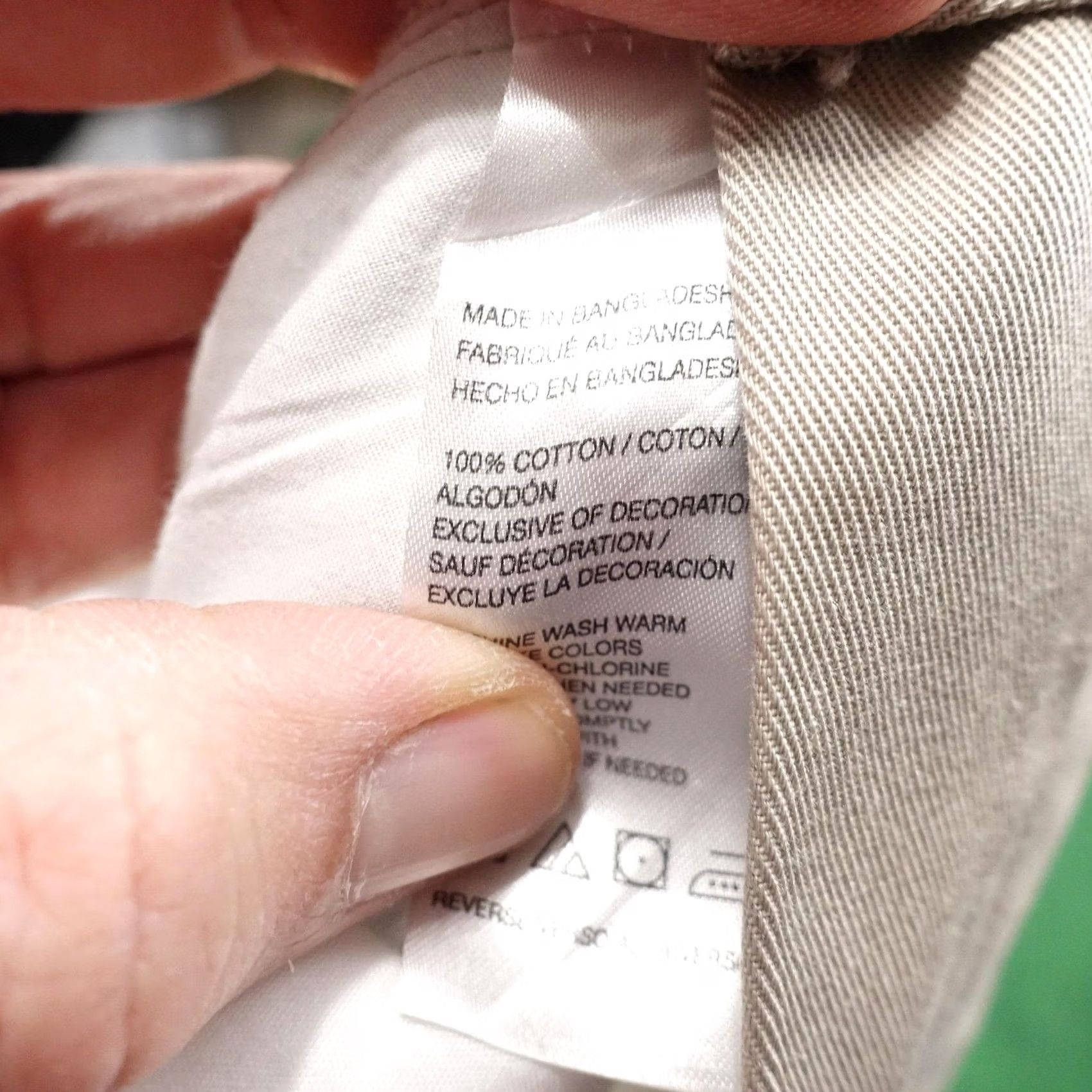 Izod IZOD Chino Pants Mens 34x30 Beige Straight Fit Cotton Casual Khakis Size US 34 / EU 50 - 7 Thumbnail