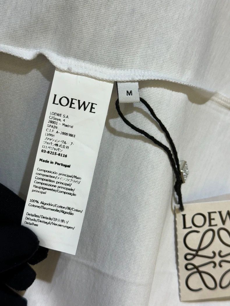 Loewe LOEWE Solid raised round neck T-shirt Size US M / EU 48-50 / 2 - 5 Thumbnail