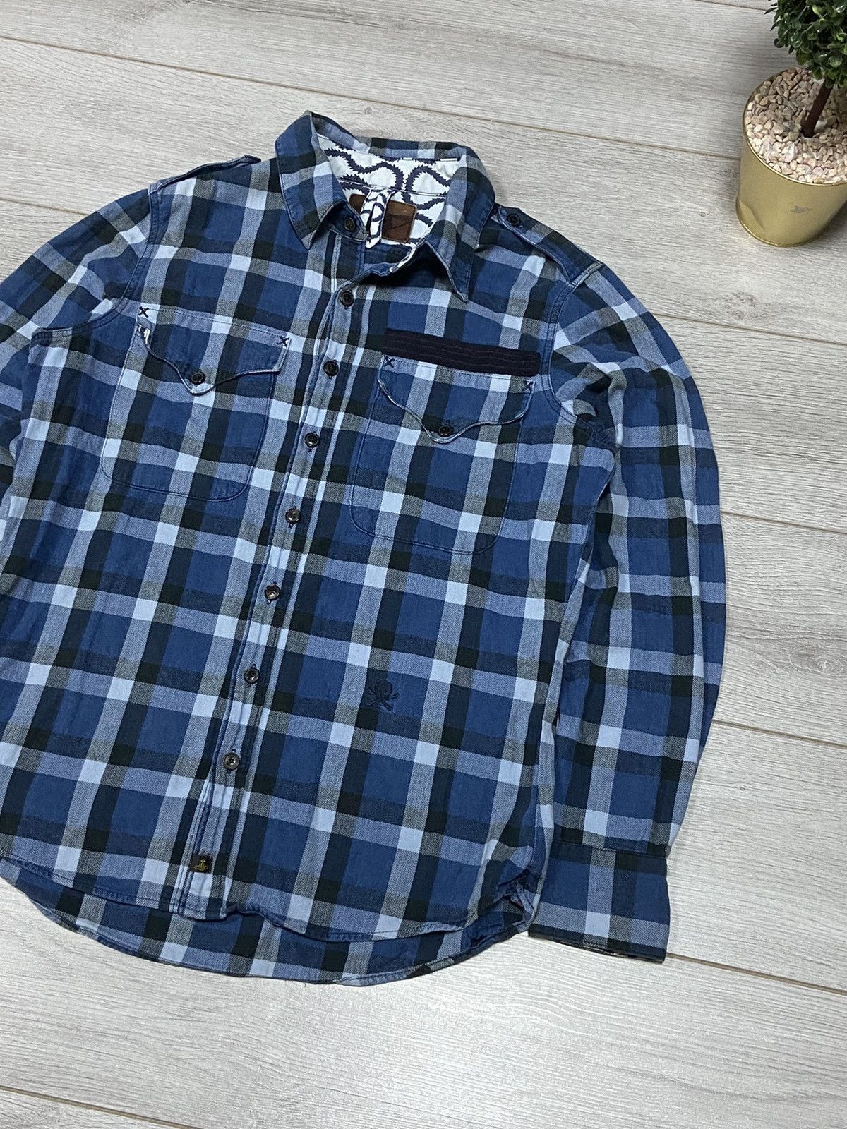 Lee × Vivienne Westwood Vivienne Westwood Lee check shirt buttons Size US L / EU 52-54 / 3 - 3 Thumbnail