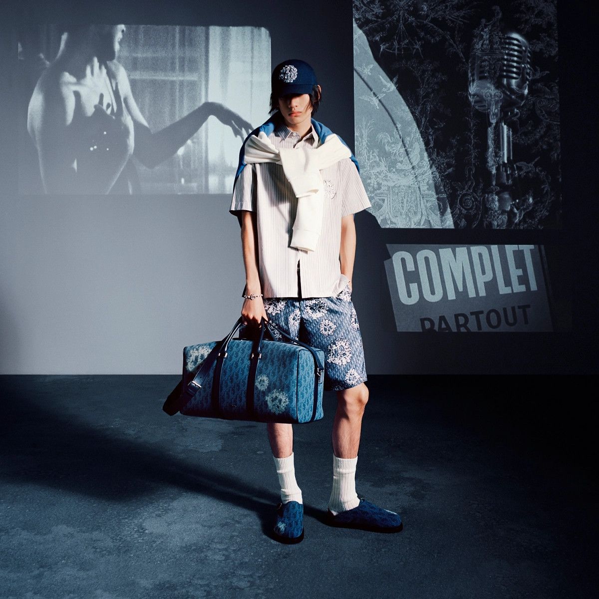 Dior o1bcso1str1224 Size:OS/ Baseball Cap in Navy Blue Size ONE SIZE - 8 Thumbnail