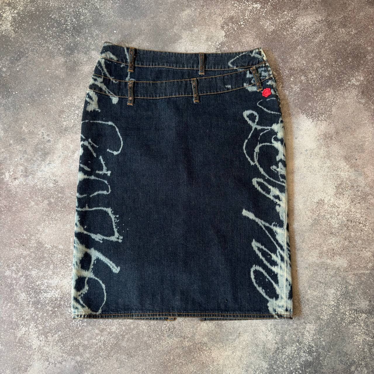 Moschino × Vintage Moschino Jeans Vintage Denim Midi Skirt Size 29" - 1 Thumbnail
