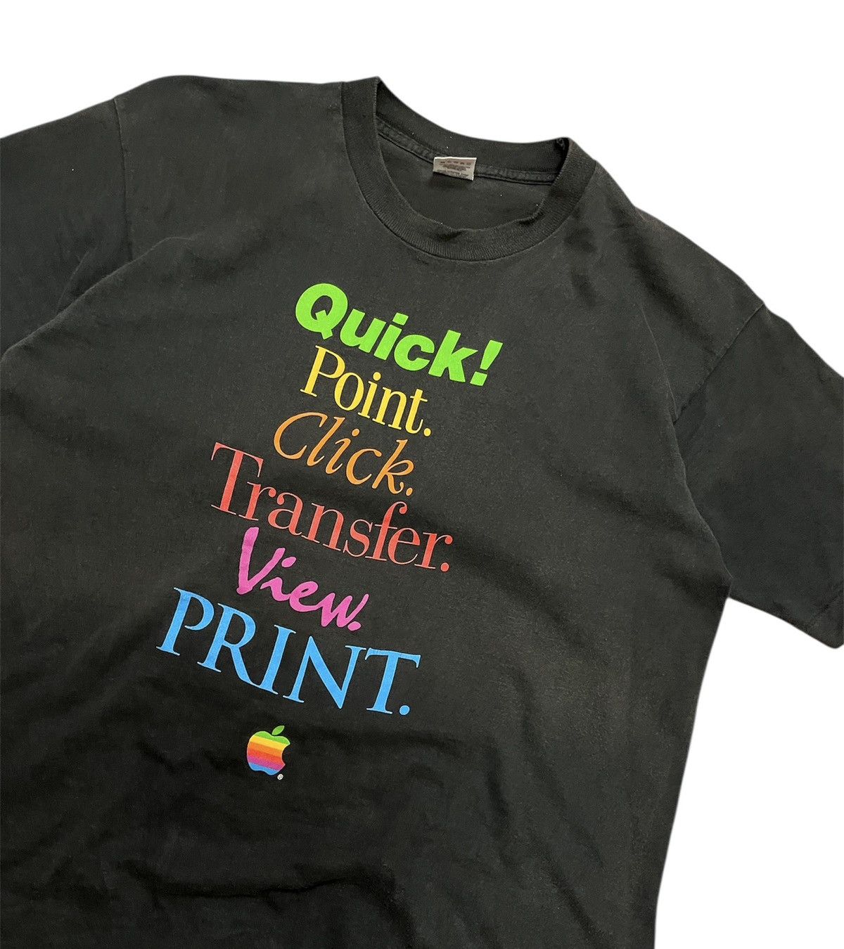 Apple VINTAGE APPLE RAINBOW COLOUR 90s x RARE FINDING Size US L / EU 52-54 / 3 - 2 Thumbnail