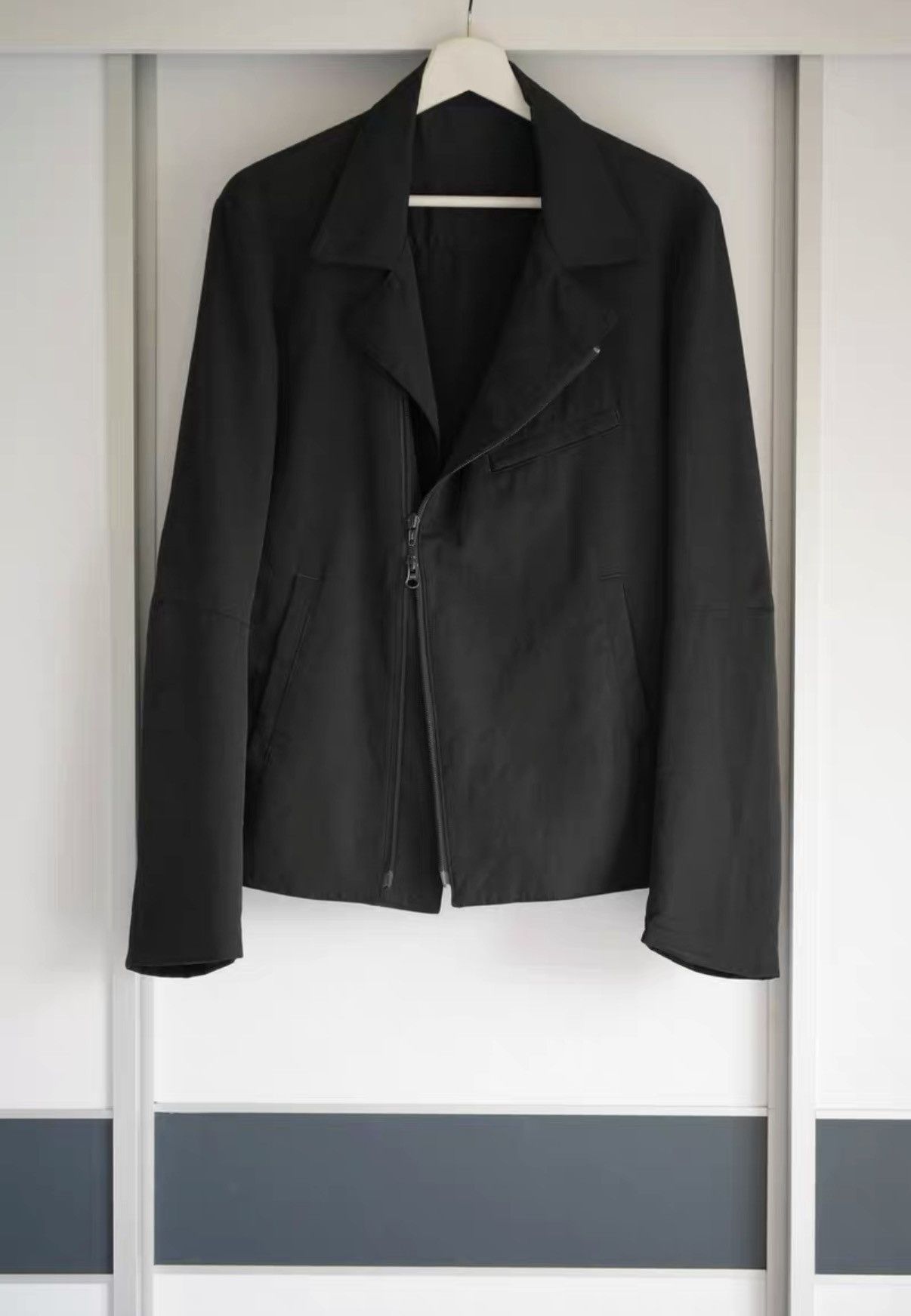 Yohji Yamamoto Yohji Yamamoto 14ss Rain Wet Zip Short Jacket K4 Size US L / EU 52-54 / 3 - 1 Thumbnail
