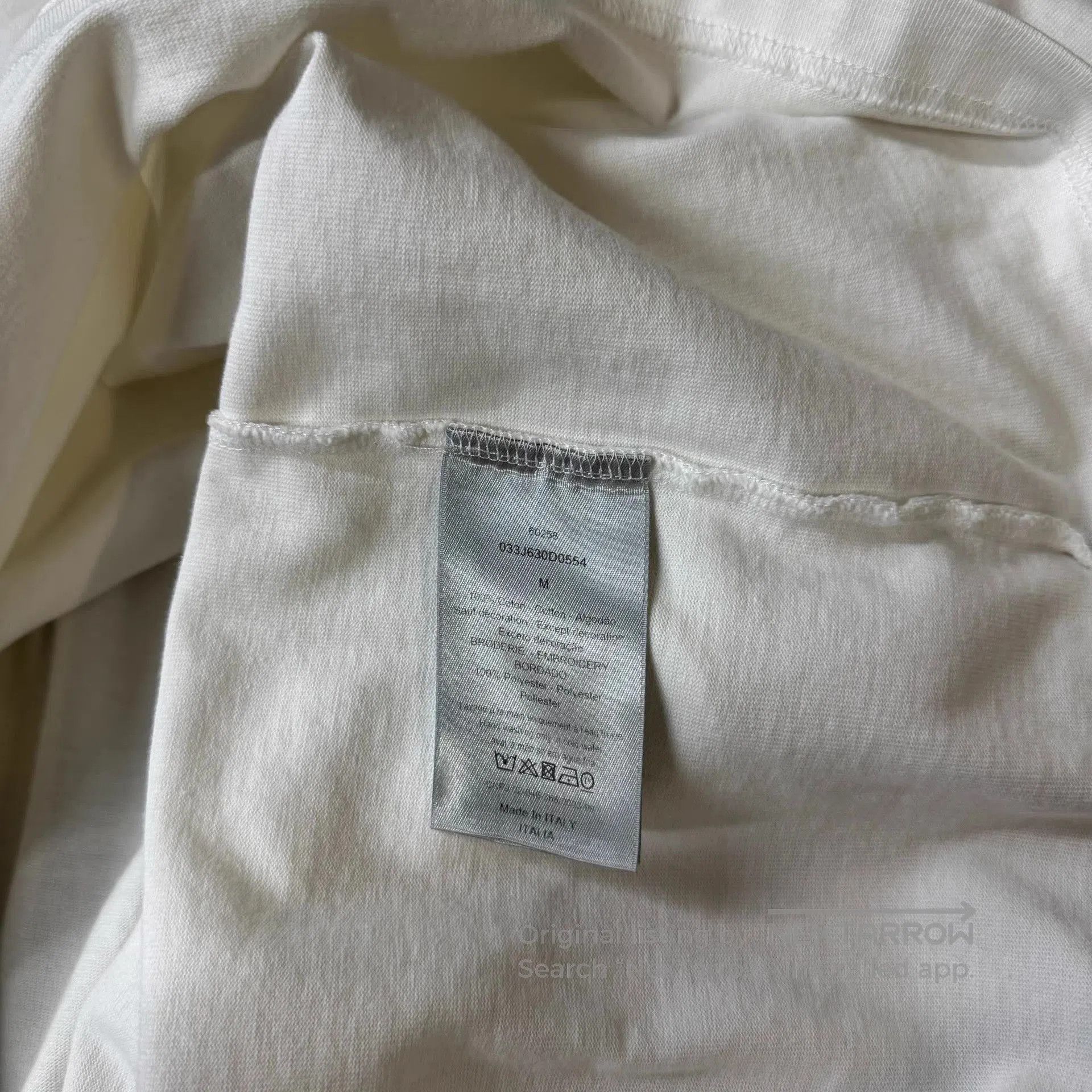 Dior White Short Sleeve Shirt with Embroidered Bee Design. Size US M / EU 48-50 / 2 - 5 Thumbnail