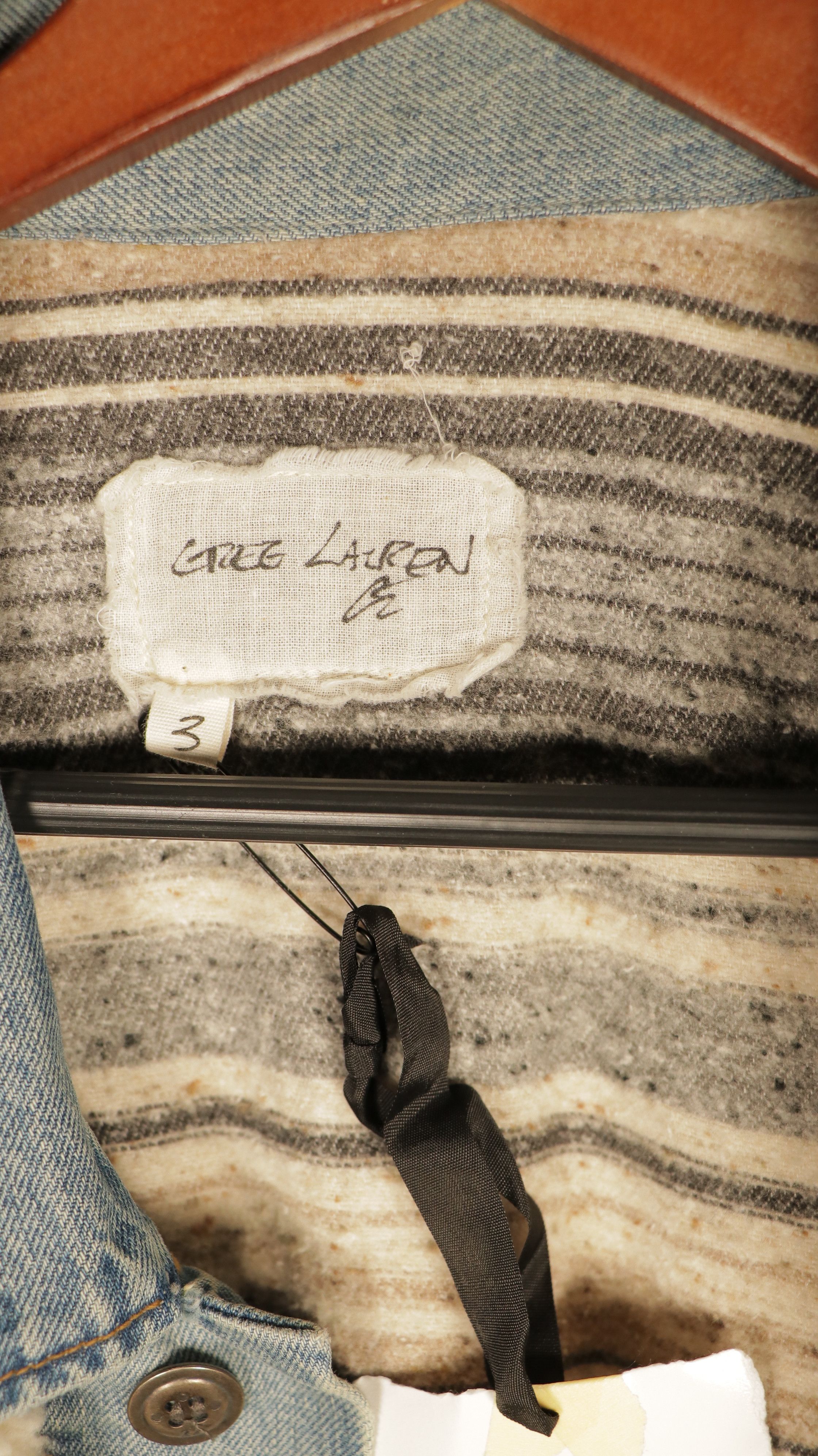 Greg Lauren *NWT* Greg Lauren Sherpa **RARE** Size 3/Large REVERSIBLE Size US L / EU 52-54 / 3 - 8 Thumbnail