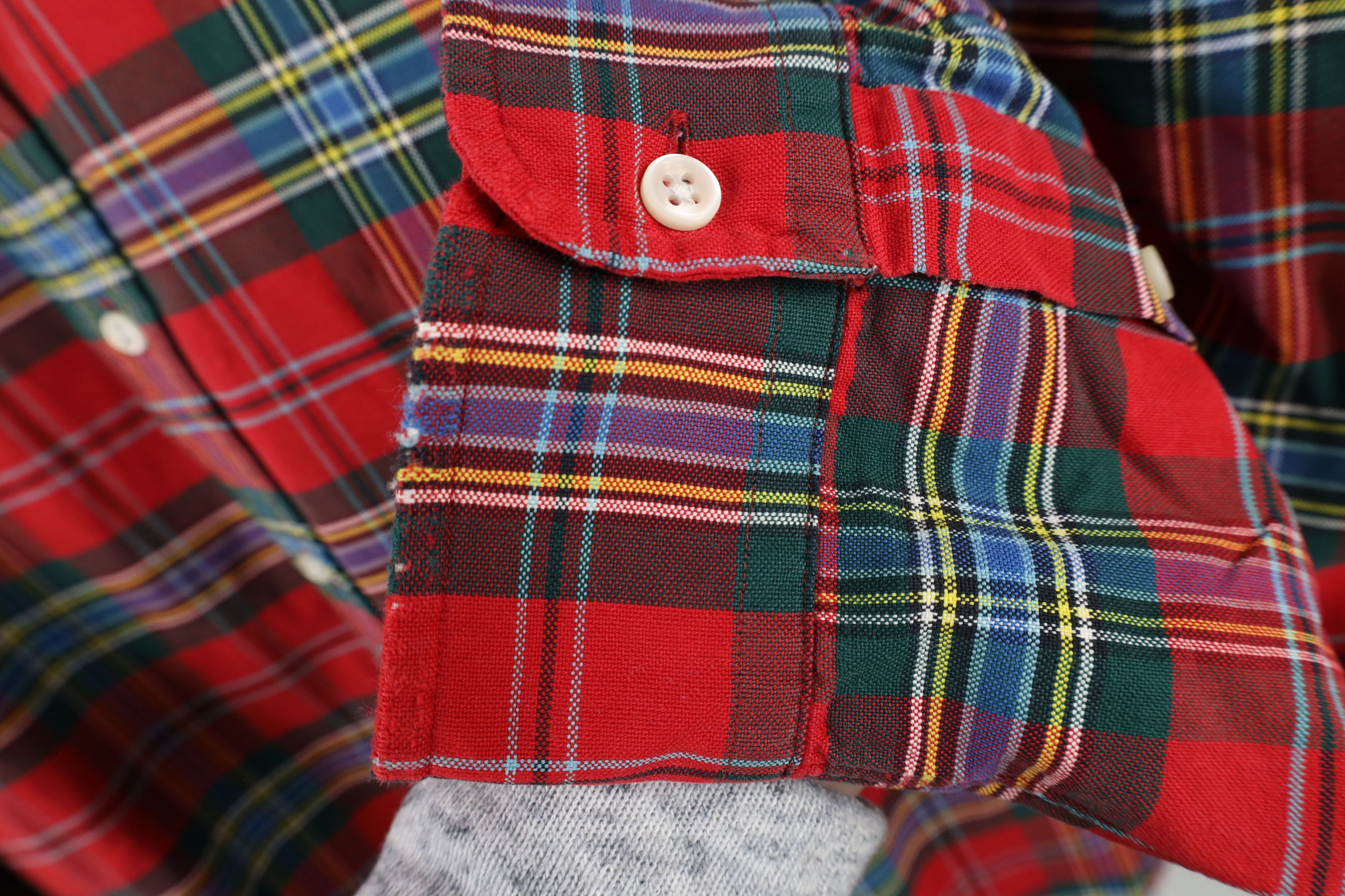 Polo Ralph Lauren Vintage 90s Ralph Lauren Heavyweight Button Down Shirt Plaid Size US XXL / EU 58 / 5 - 5 Thumbnail