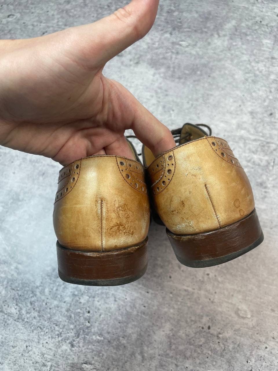 Loake Vintage Loake 1880 Ashby Tan Brouge Oxford Shoes Y2K Size US 9 / EU 42 - 6 Thumbnail