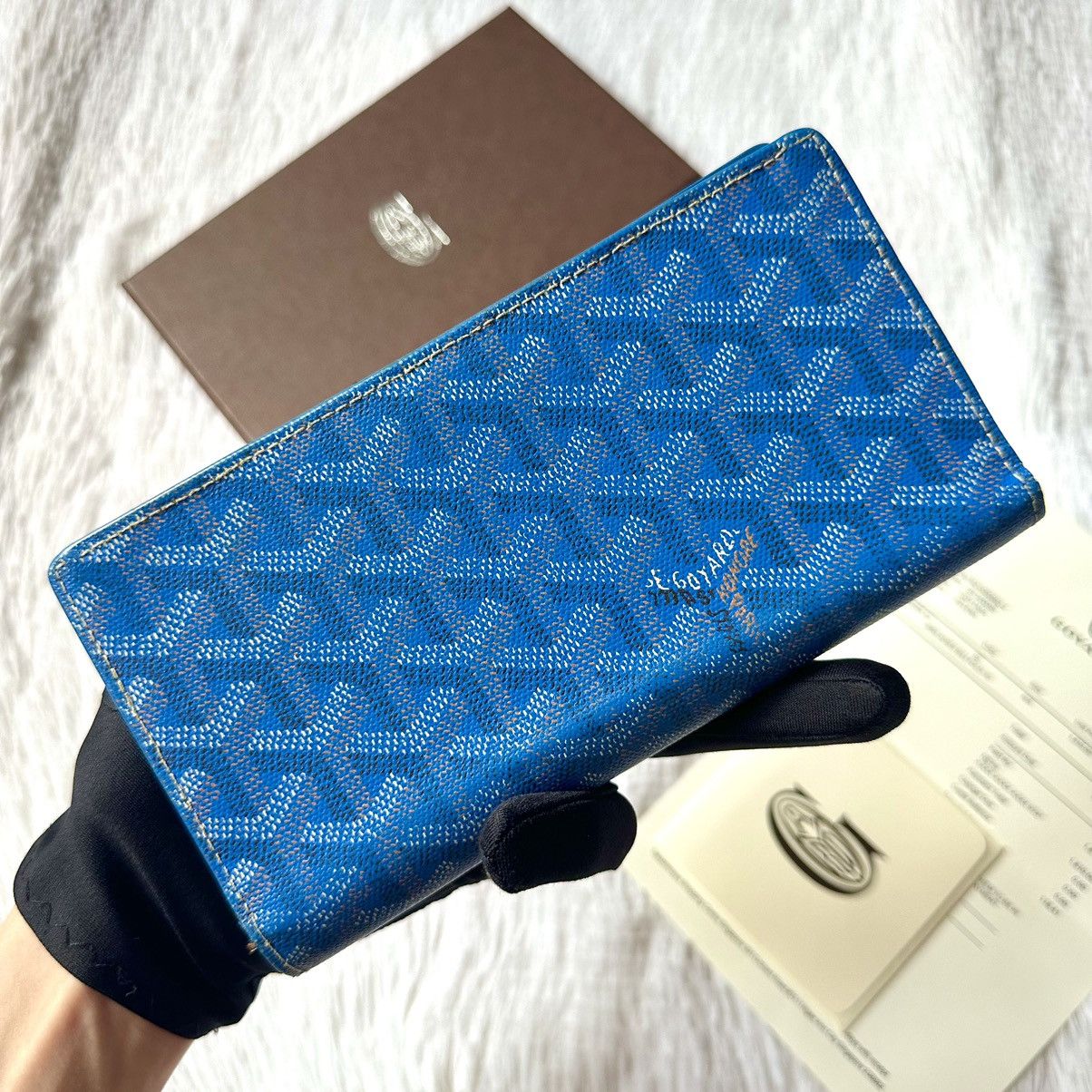 Goyard Goyard Richelieu Long Wallet Blue Size ONE SIZE - 3 Thumbnail