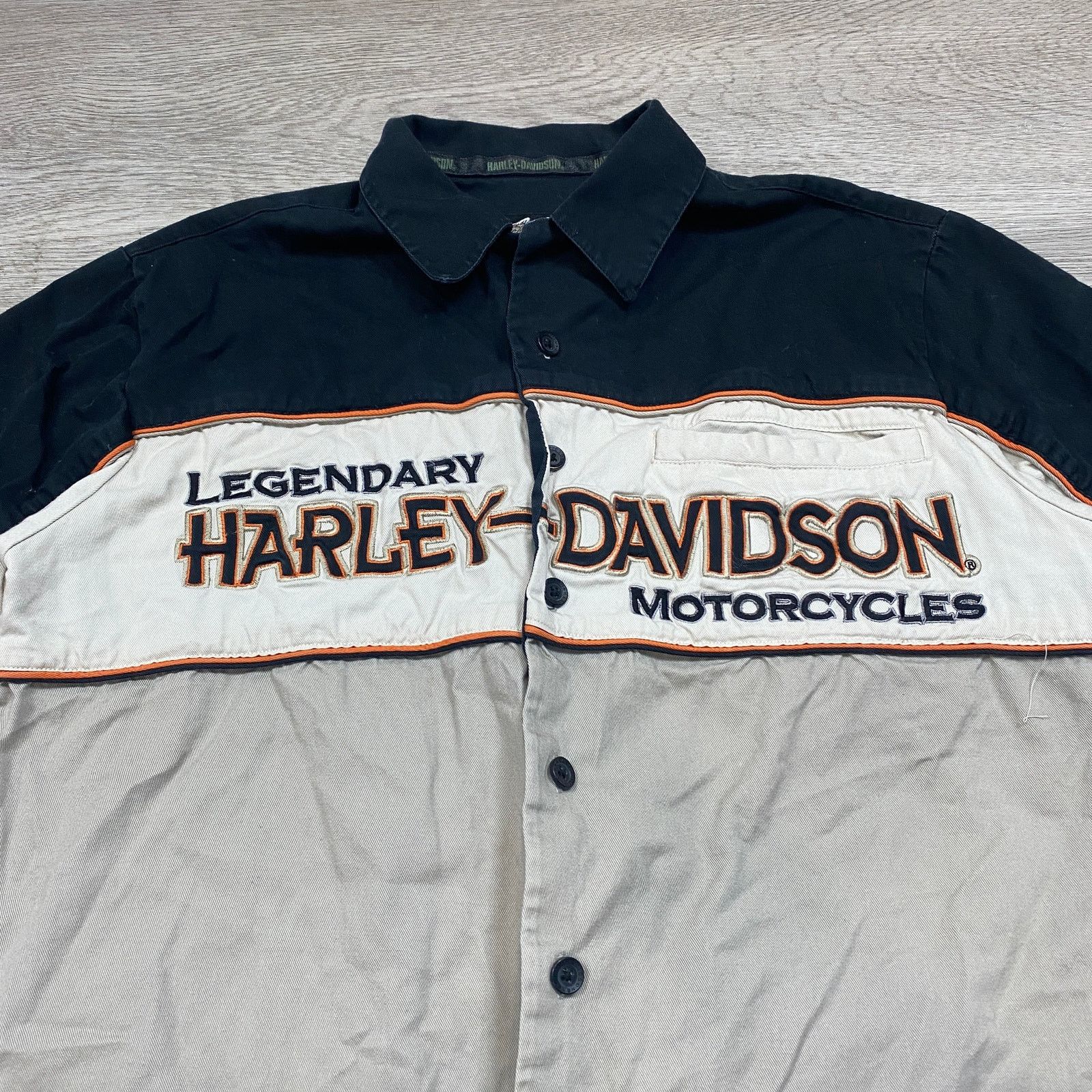 Harley Davidson × Vintage VTG 2005 Harley Davidson Legendary Motorcycles Work Shirt M Size US M / EU 48-50 / 2 - 2 Thumbnail