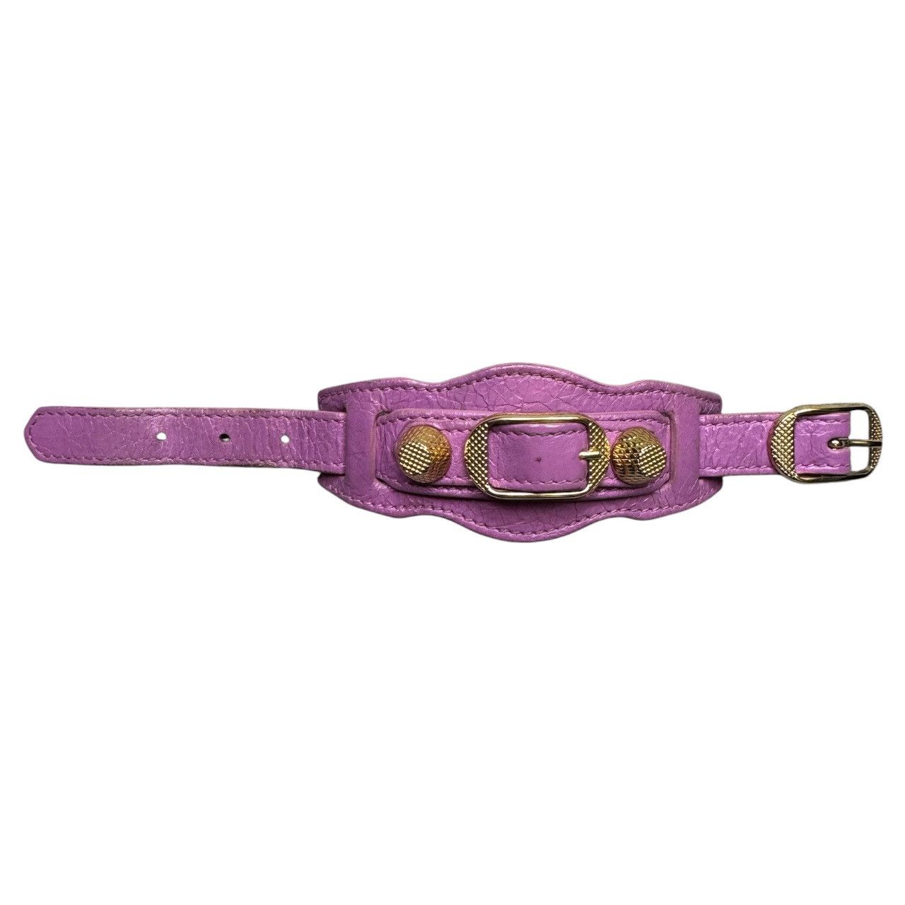 Balenciaga Balenciaga city bracelet pink with gold hardware size small Size ONE SIZE - 4 Thumbnail
