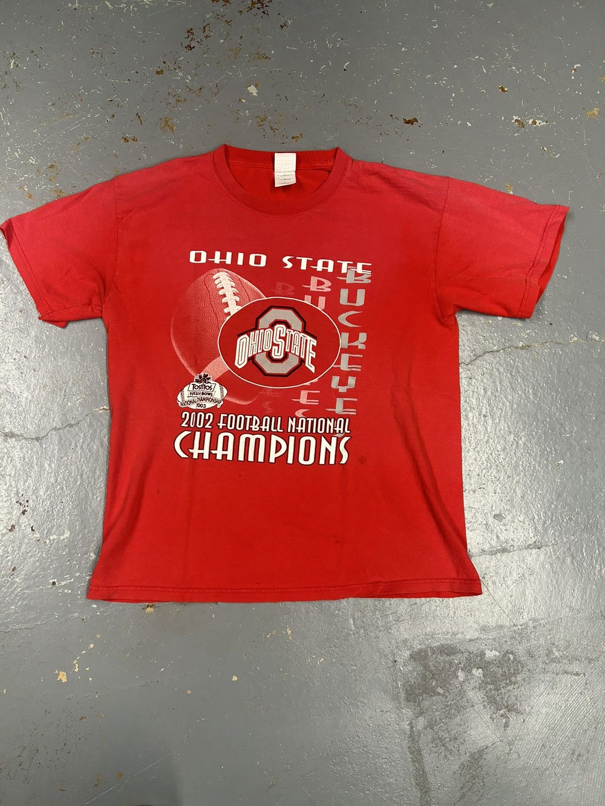 Vintage Crazy Vintage Y2K Essential Red Ohio State University Shirt Size US L / EU 52-54 / 3 - 1 Thumbnail