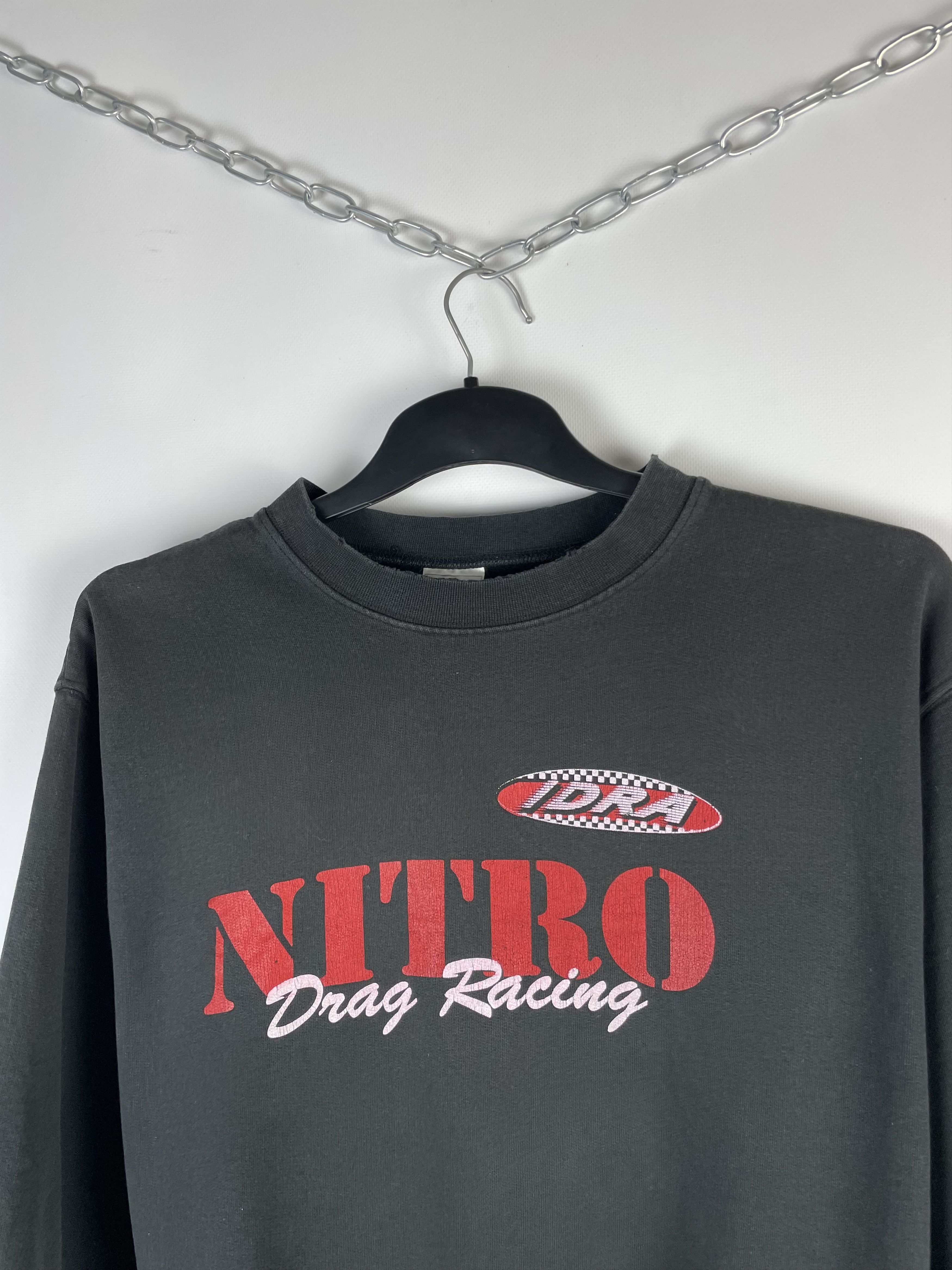 Vintage Vintage Nitro Drag Racing Nascar Sweatshirts Size US L / EU 52-54 / 3 - 3 Thumbnail