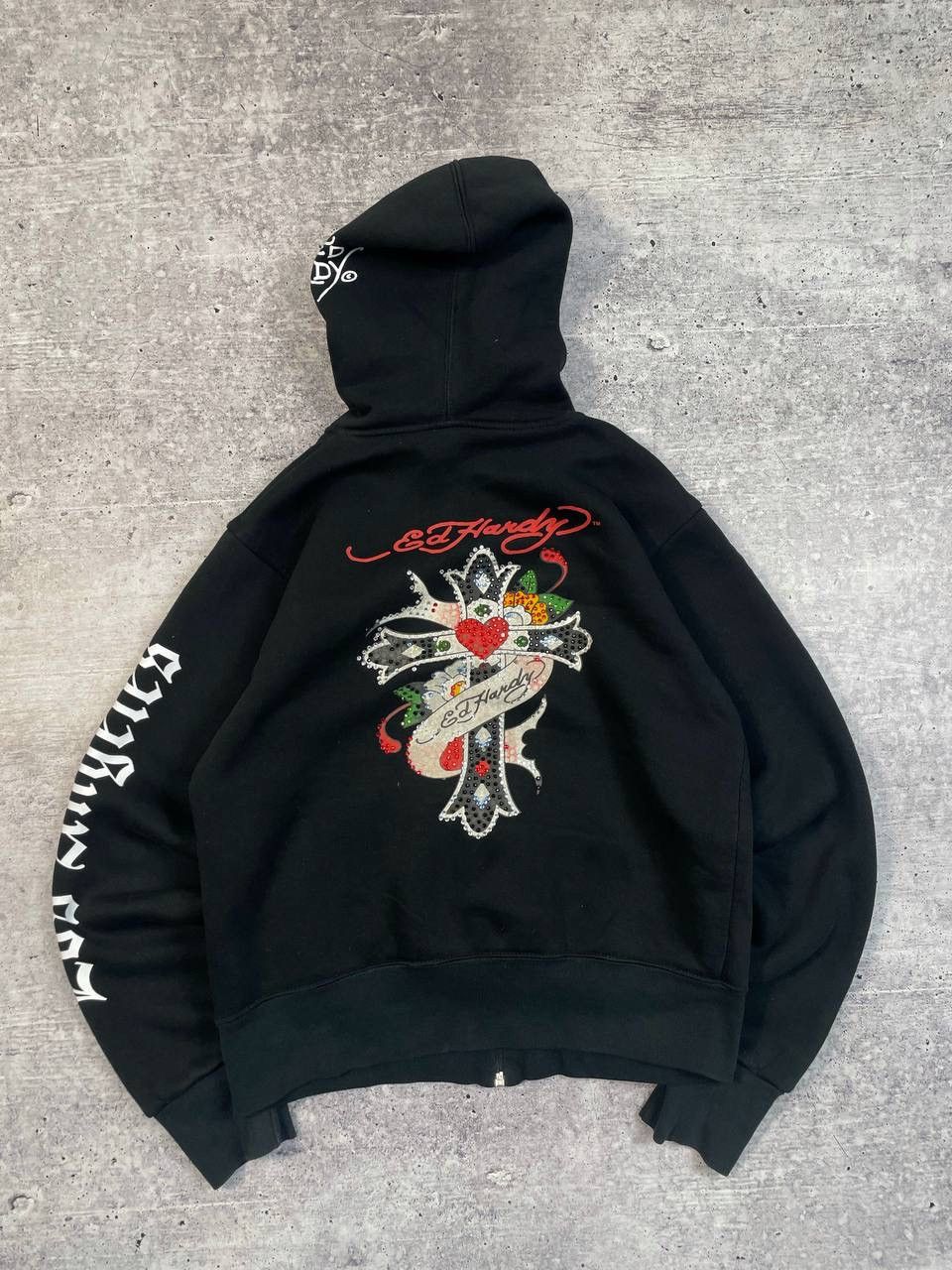 Christian Audigier × Ed Hardy Christian Audigier y2k zip up hoodie