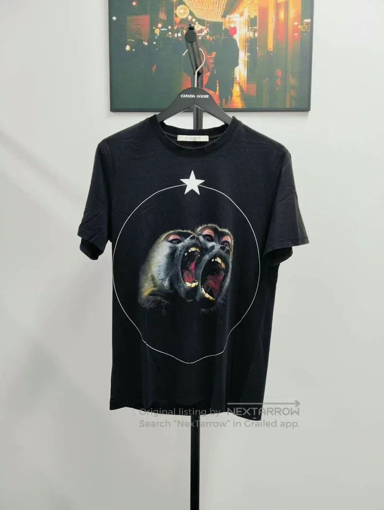 Givenchy Monkey Head Printed Short Sleeve T-Shirt