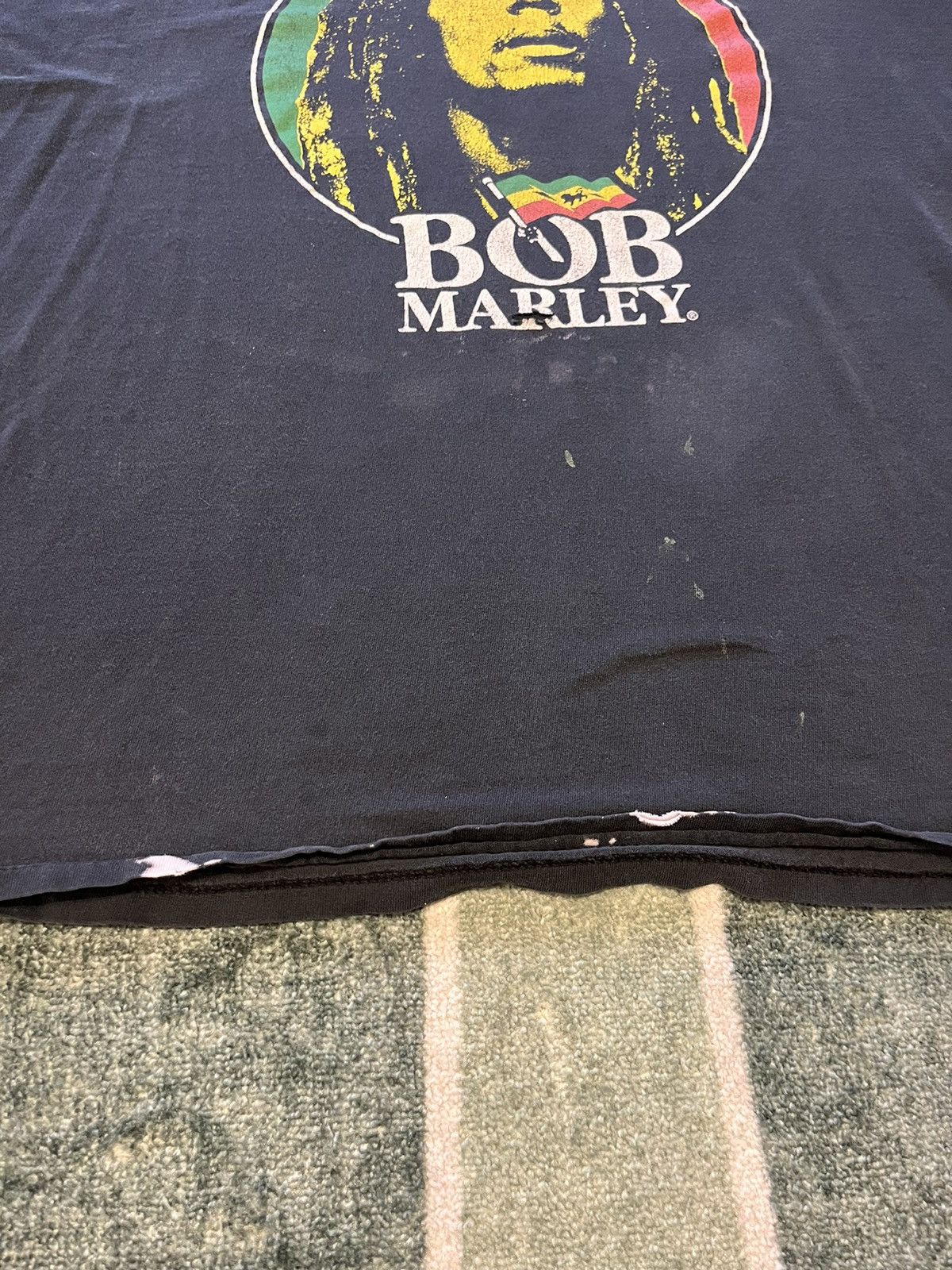 Band Tees Bob Marley Thrashed ERD Tee Size US XXL / EU 58 / 5 - 2 Thumbnail