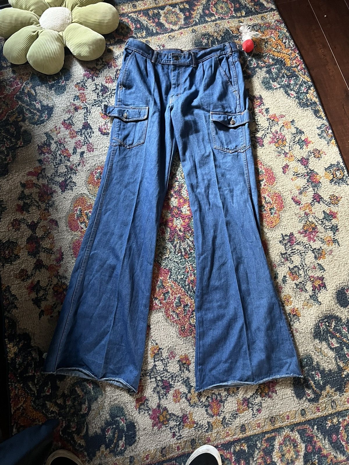 image of Vintage 70’S Bell Bottoms (Og Tags) in Blue, Men's (Size 36)