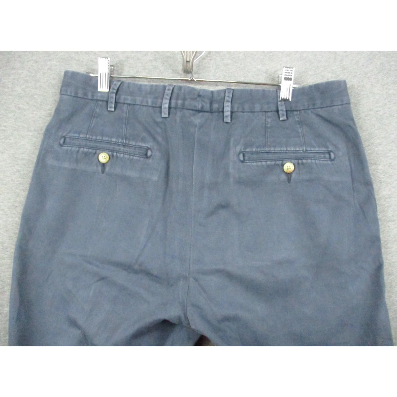 Peter Millar Peter Millar Raleigh Pants Washed 34 Navy Twill Flat Front Flat Front Navy 34 Mens Chino Pants Size US 34 / EU 50 - 7 Thumbnail