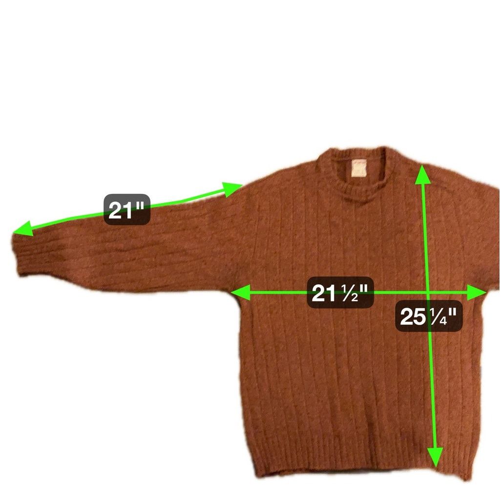 McGregor McGregor Vintage McGregor Shetland Wool Sweater L Brown USA Size US L / EU 52-54 / 3 - 6 Thumbnail