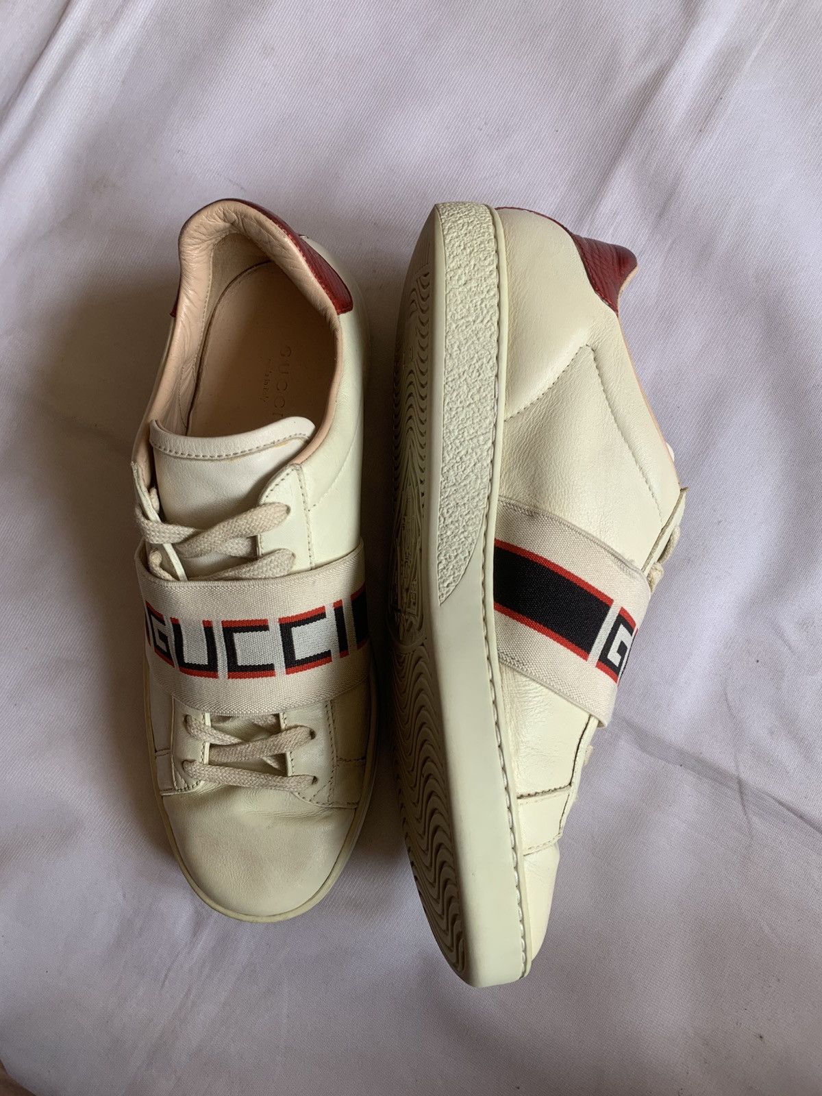 Gucci Gucci Ace Stripe Low Trainers Size US 5 / EU 37 - 7 Thumbnail