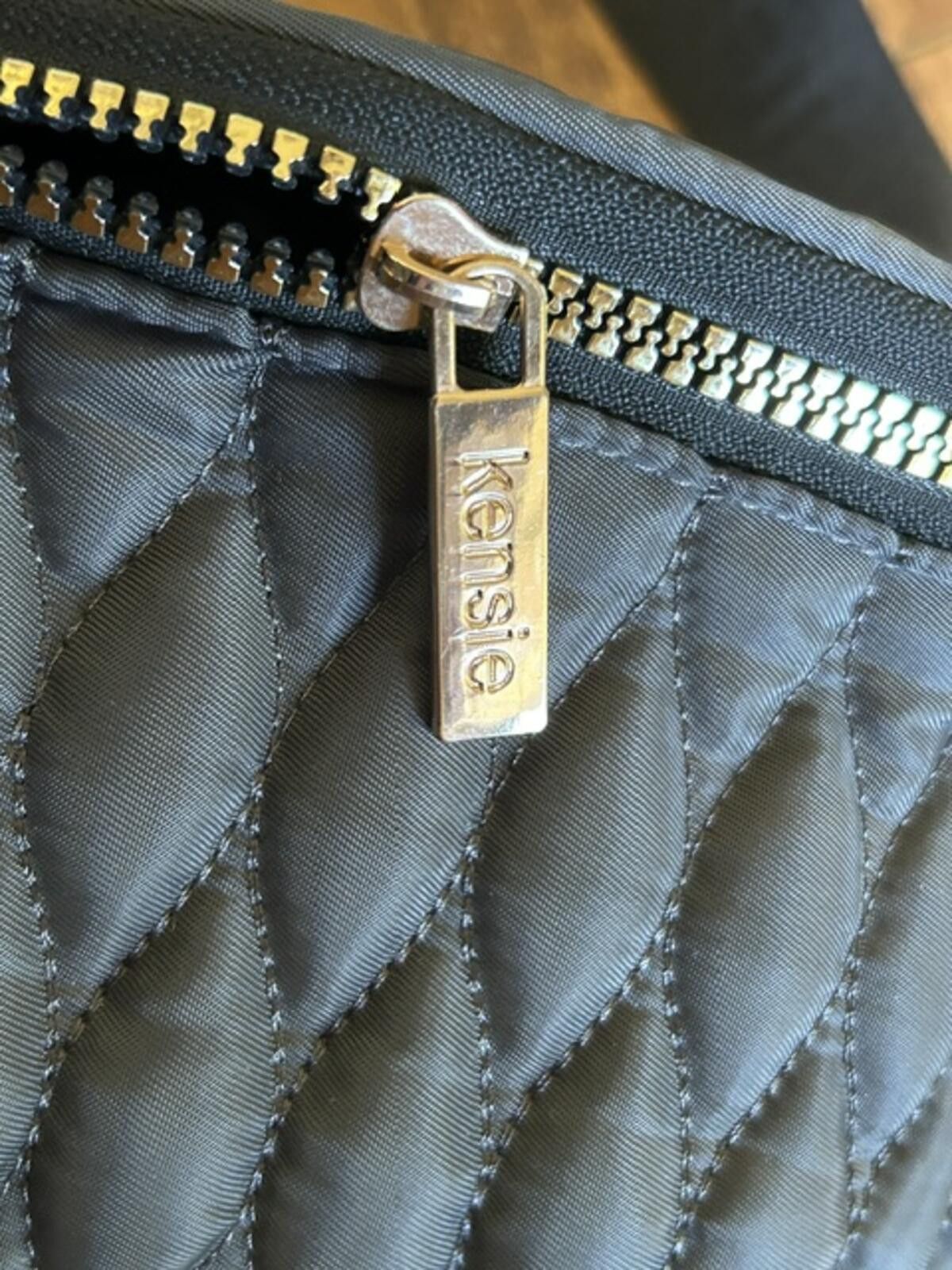 Other Kensie Quilted Black Fanny Pack Waist Bag Size ONE SIZE - 3 Thumbnail