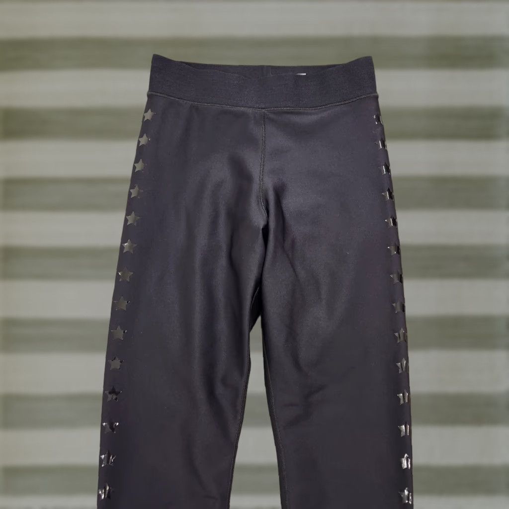Ultracor Leggings Womens Small Black Single Line Flash Star Ultra High Stretch