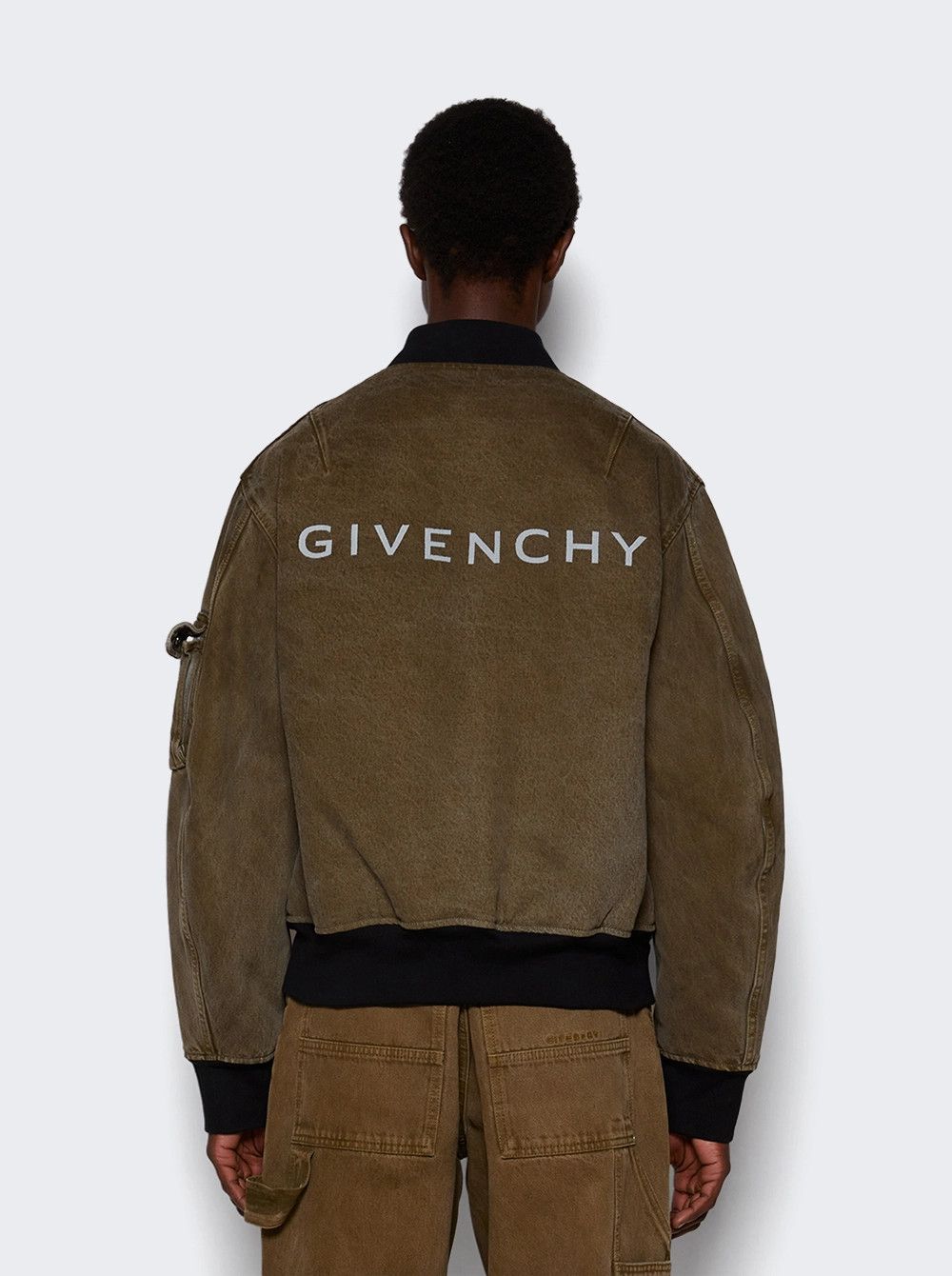 Givenchy o1mle0226 Reversible Bomber Jacket in Khaki Size US L / EU 52-54 / 3 - 5 Thumbnail