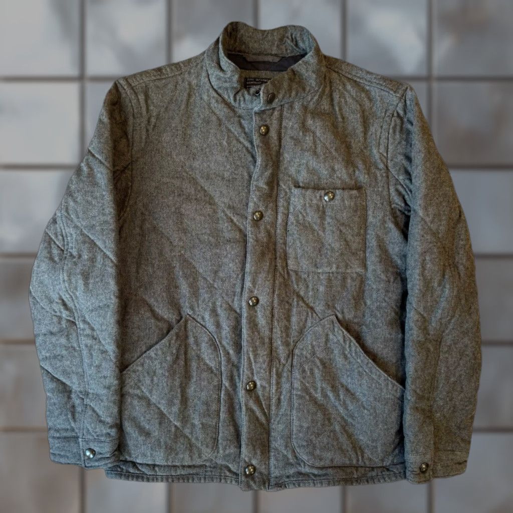 J.Crew J Crew Sussex Jacket Medium Gray Brown Full Zip Insulated Outerwear Military Shirt (or category) Size US M / EU 48-50 / 2 - 1 Thumbnail
