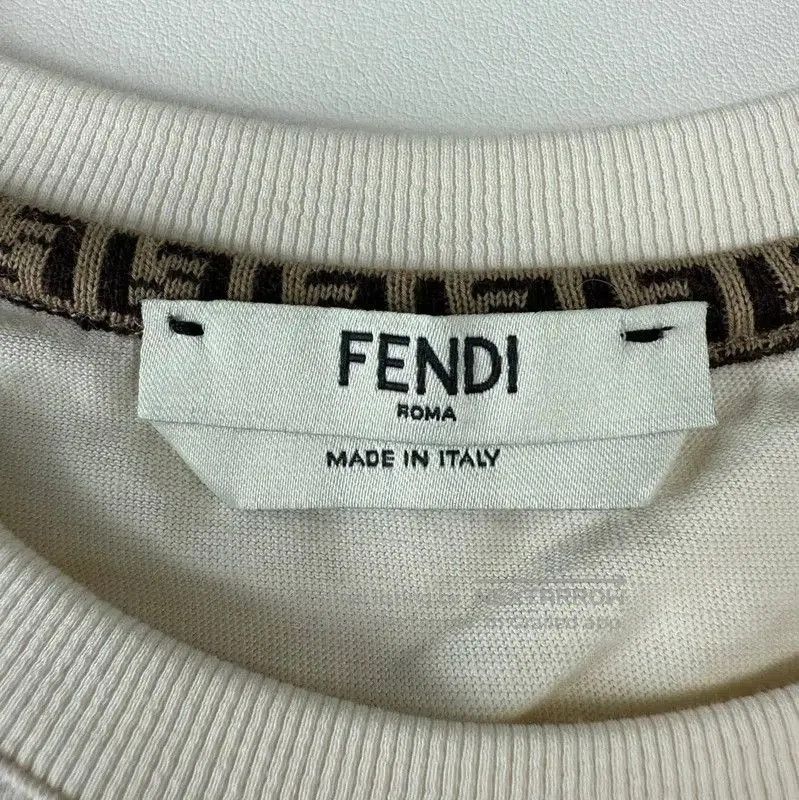 Fendi Fendi Beige Cotton Women's T-Shirt . Size XXS / US 00 / IT 34 - 3 Thumbnail
