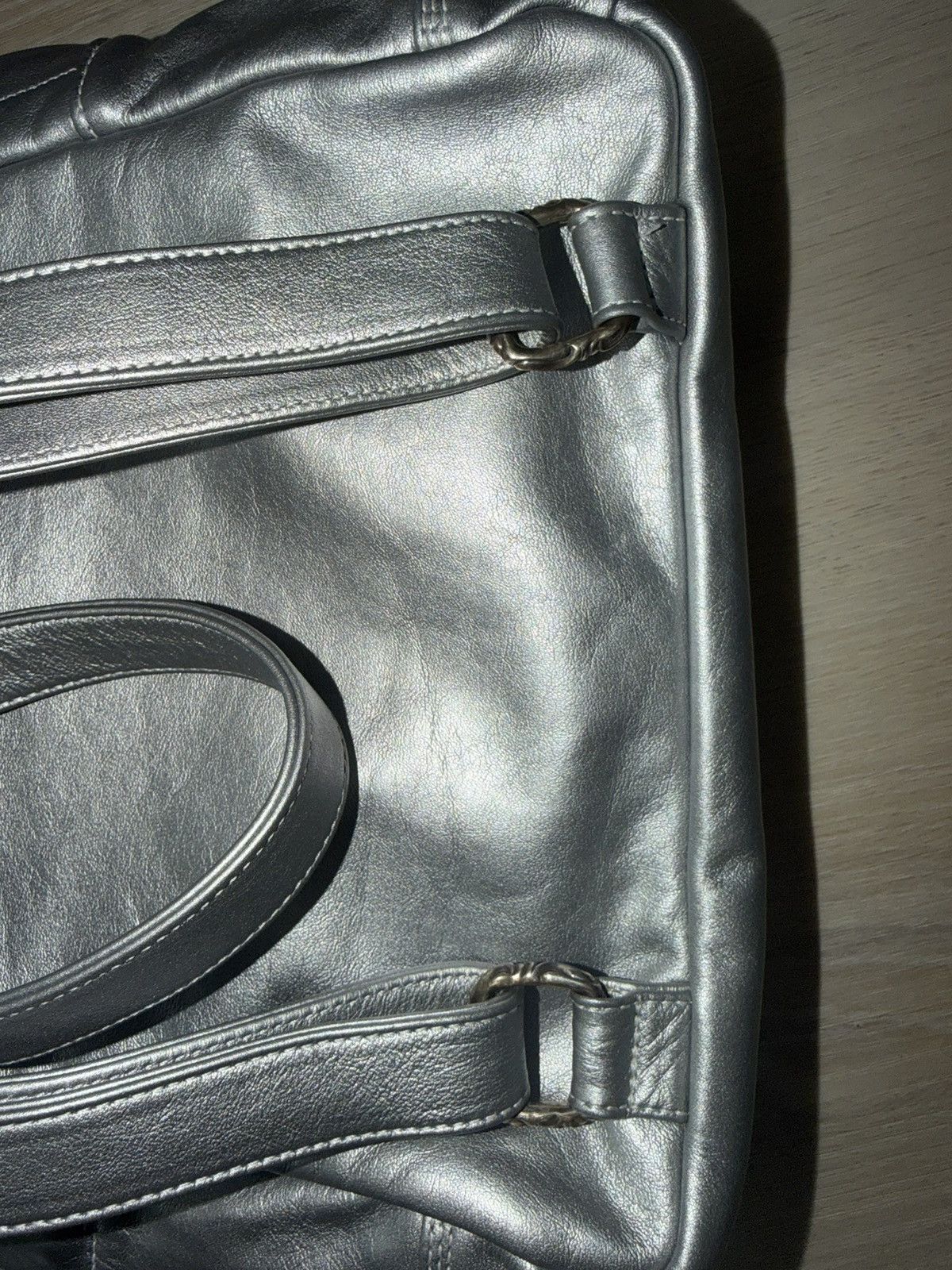 Chrome Hearts 1 of 1 Silver Chrome Heart Leather Backpack Size ONE SIZE - 19 Thumbnail