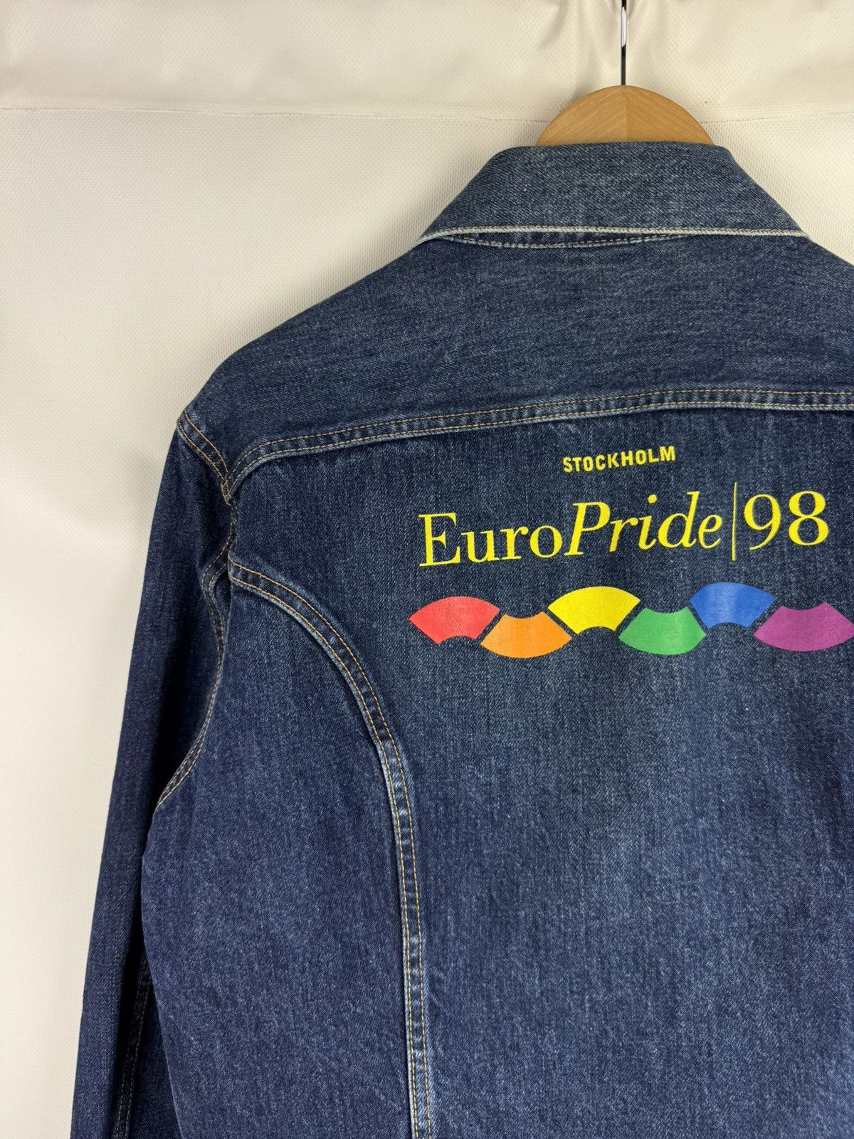 Diesel Diesel Vintage Unisex Euro Pride 98 Denim Trucker Jacket Size US L / EU 52-54 / 3 - 17 Thumbnail
