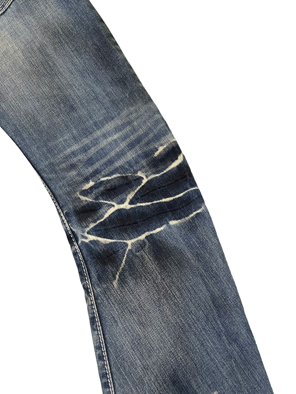 BUFFALO BOBS Flare Jeans Johnny Wolf Curv Leg Distress Low Rise Slim 8🟦1 Size US 30 / EU 46 - 17 Thumbnail