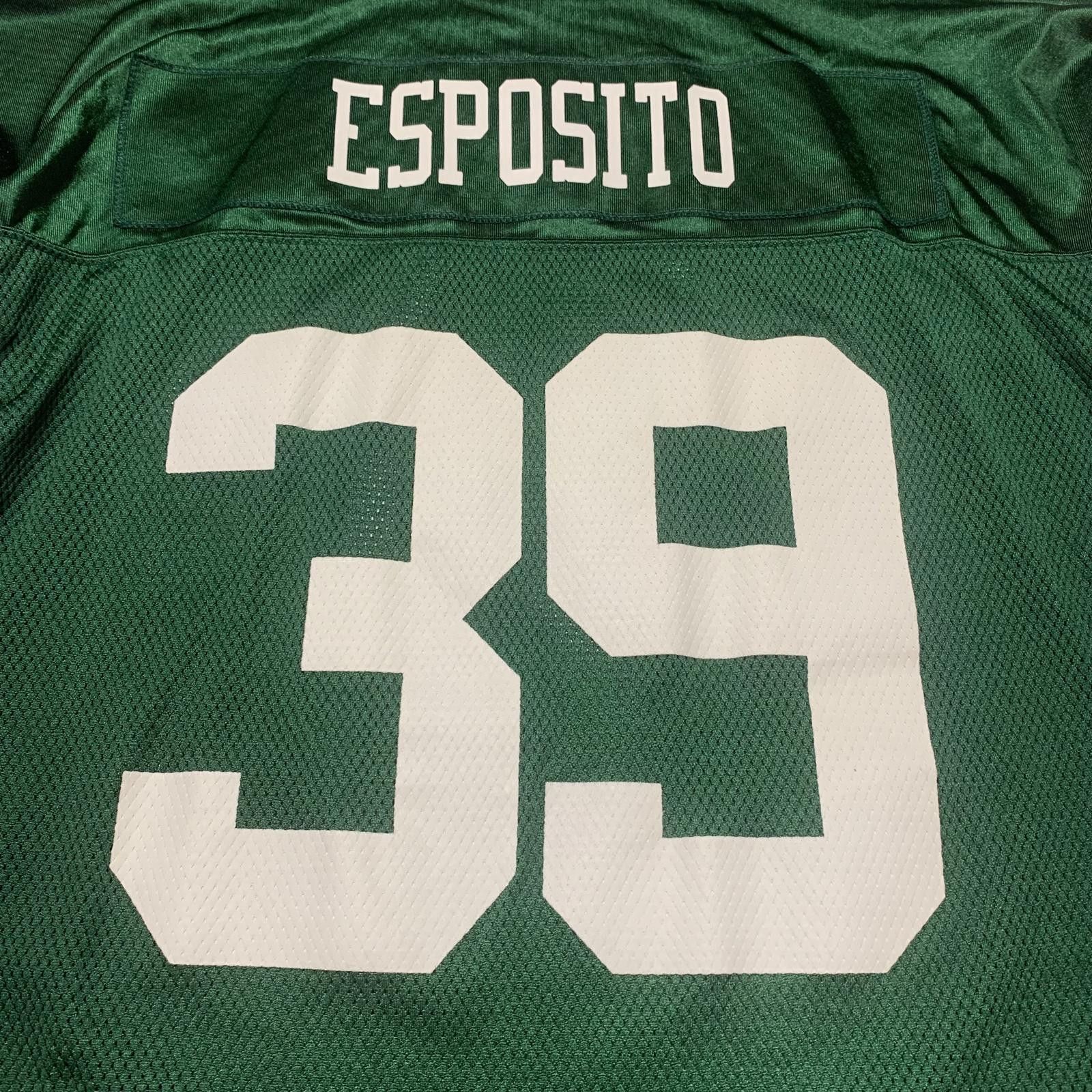 NFL VTG Reebok NY Jets Esposito Jersey #39 3XL Green Size US XXL / EU 58 / 5 - 4 Thumbnail