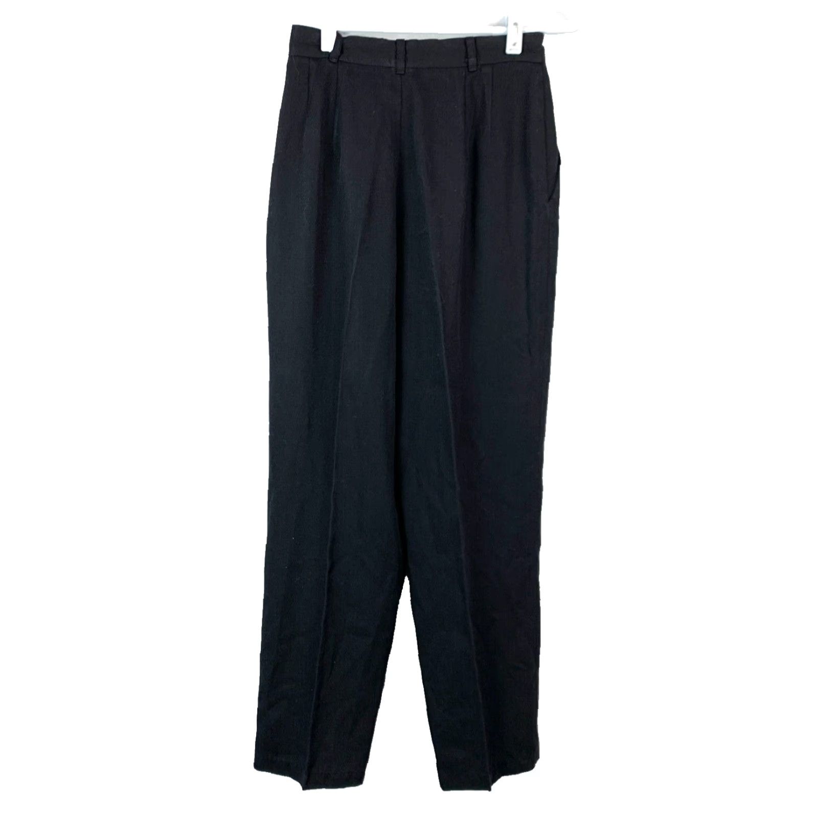 Worthington VINTAGE Worthington Black Tapered Pleated Pants Womens XS Waist 24" Dress Pants Womens Mens? No Size 26" / US 2 / IT 38 - 4 Thumbnail