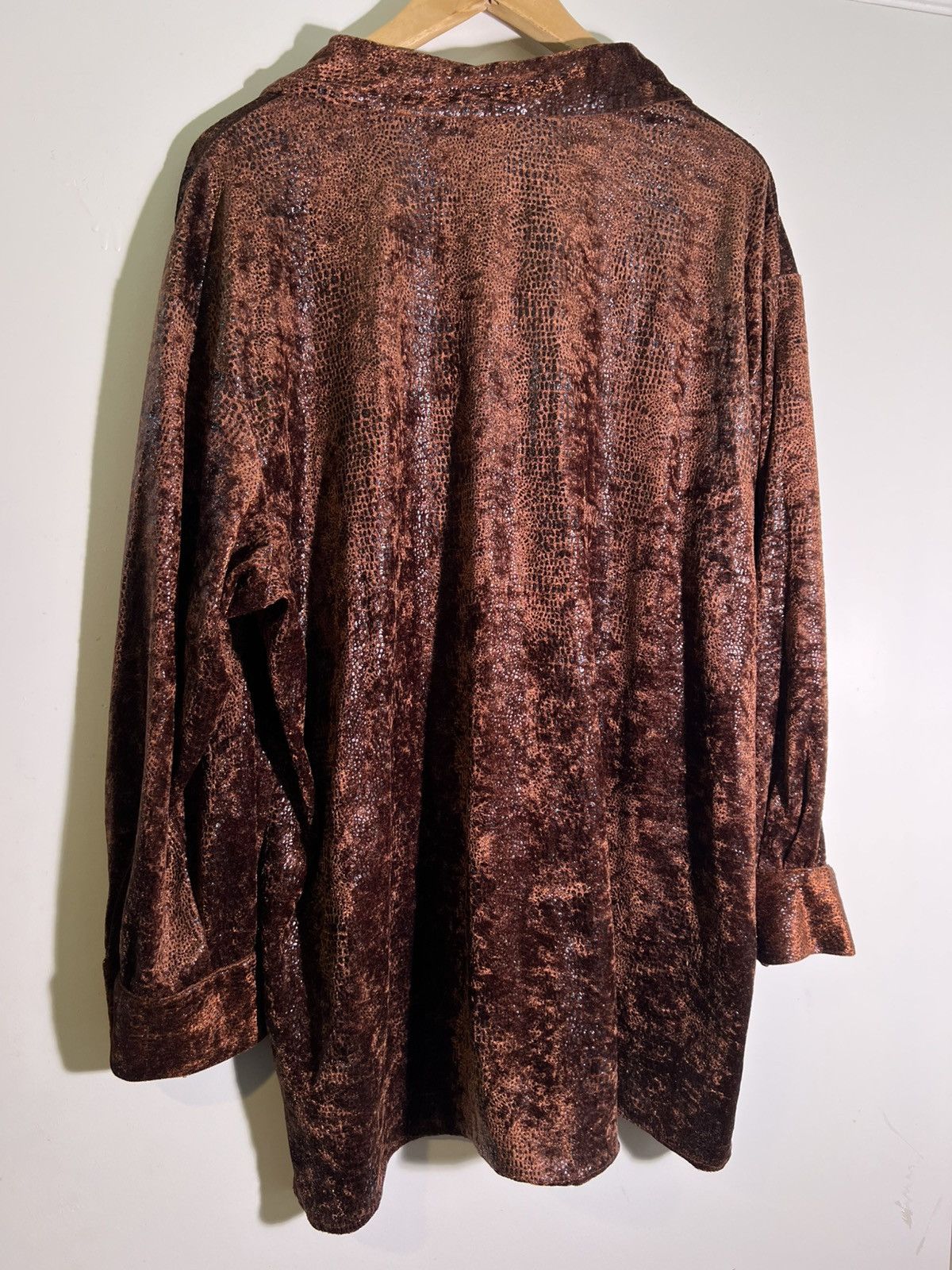 Vintage 90’s 2000’s Y2K VTG Vintage Albert & Pearl Brown Retro Shirt Size US L / EU 52-54 / 3 - 2 Thumbnail