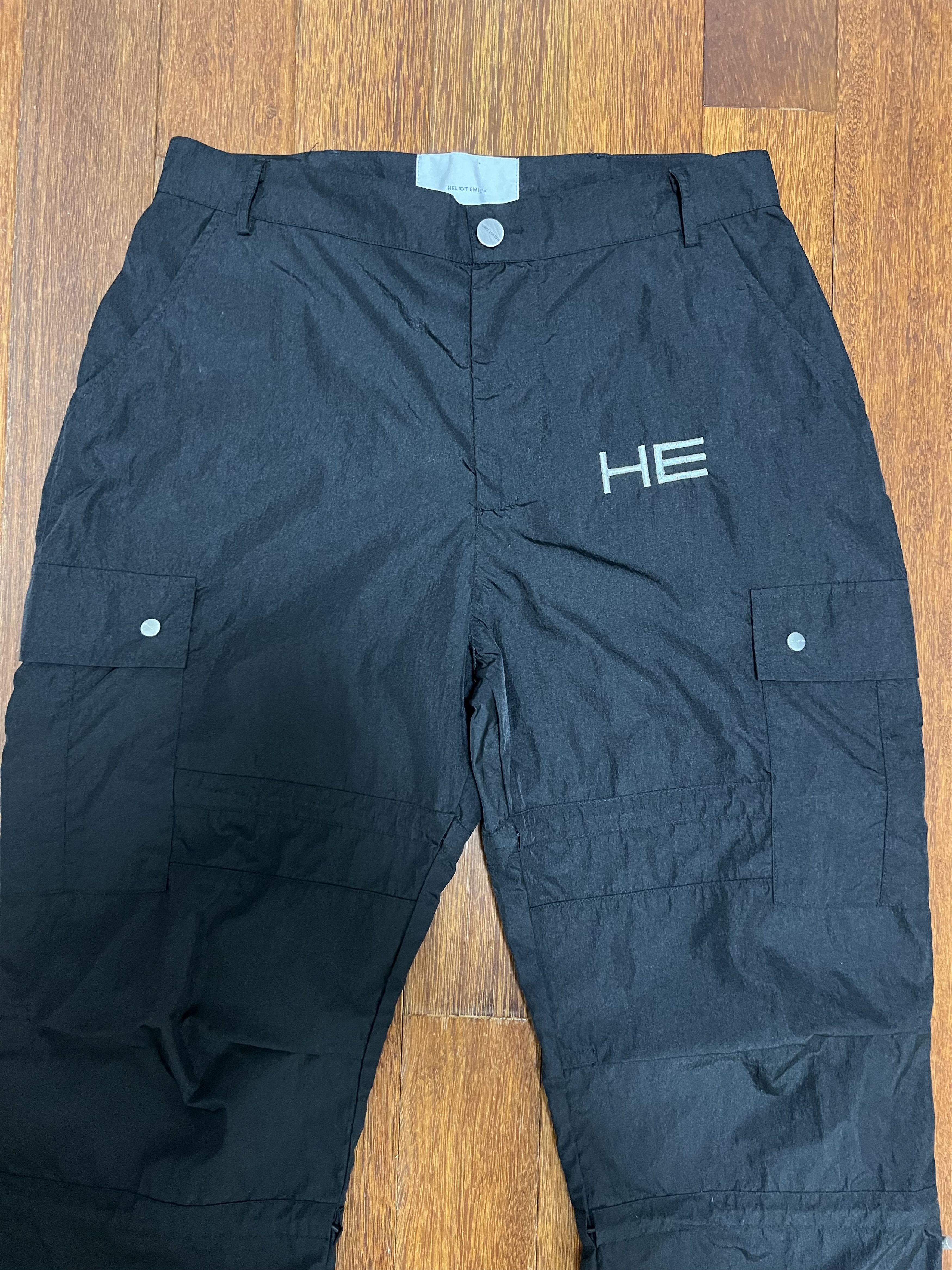 Heliot Emil 💚 SS18 Heliot Emil Tech Nylon Black Cargos Size US 36 / EU 52 - 3 Thumbnail