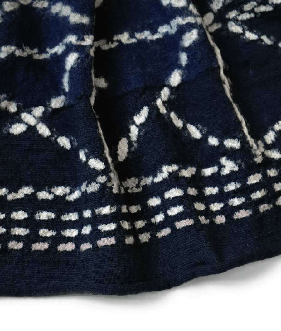 Kapital Shrinkable Wool Sashiko HAPPY Scarf Size ONE SIZE - 6 Thumbnail