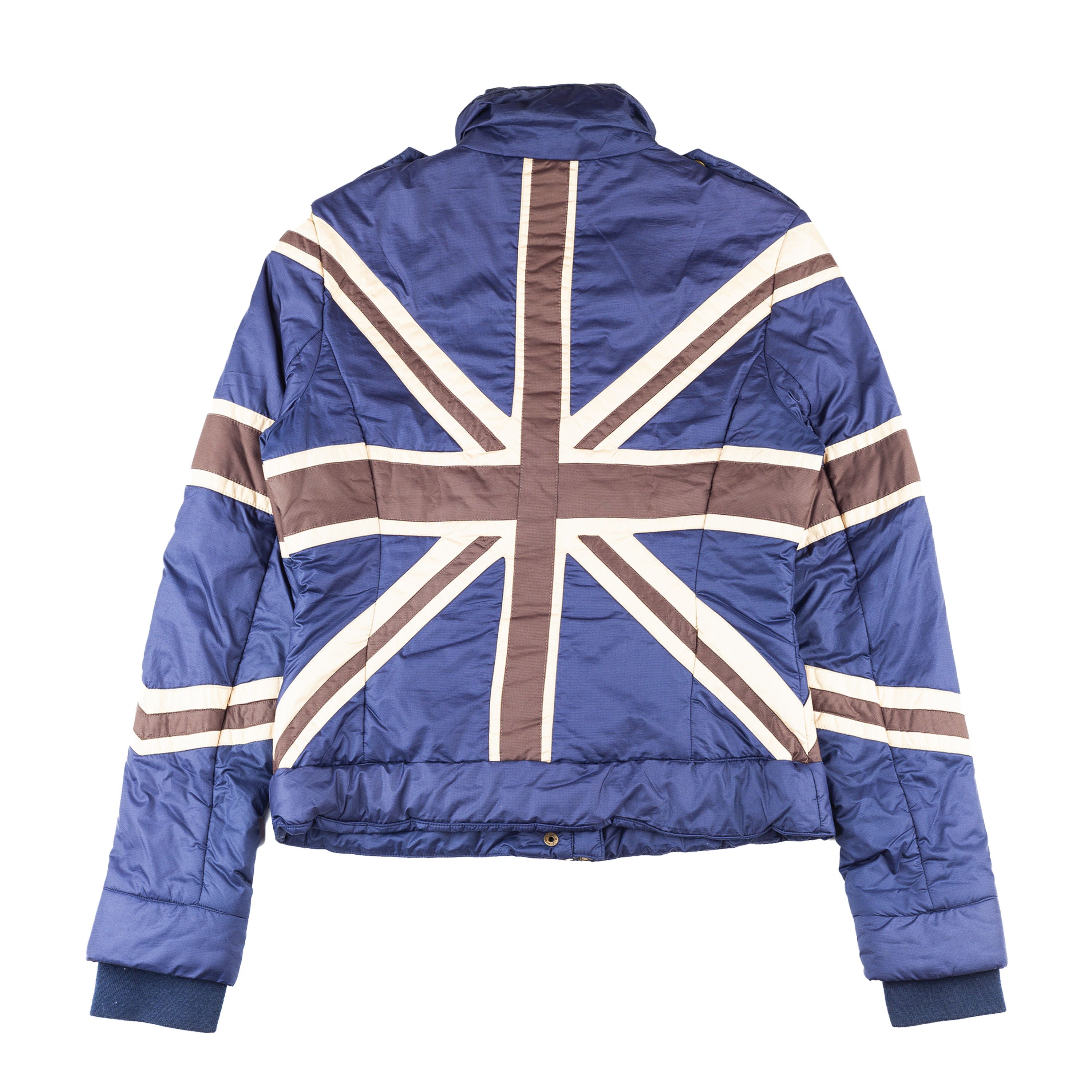 Moschino Moschino Union Jack UK Vintage Light Puffer Jacket (M) Size US M / EU 48-50 / 2 - 2 Thumbnail