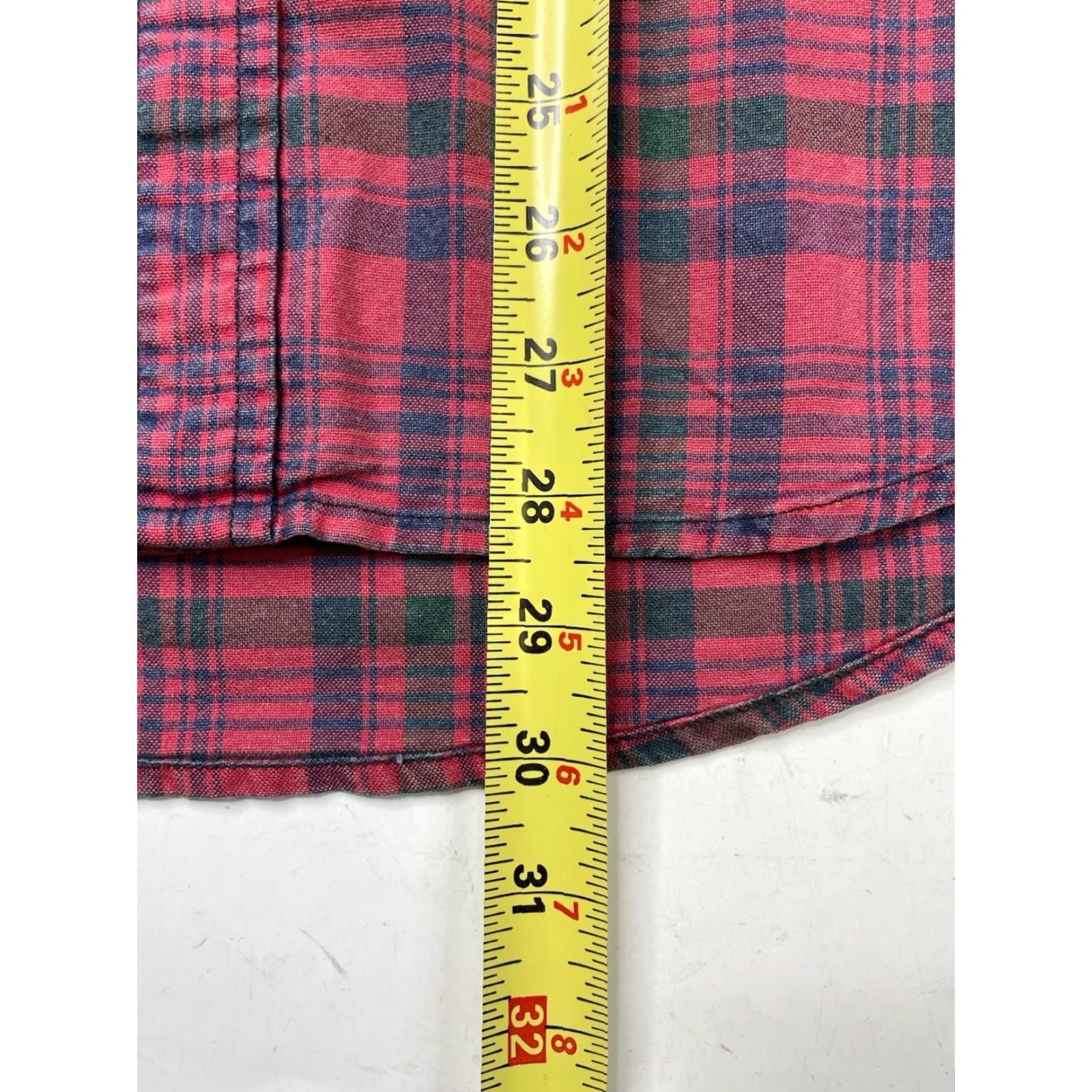 Vintage DENIM & SUPPLY RALPH LAUREN Shirt Mens Button-Up Oxford Cotton Red Plaid Long Sleeve Button-Down Collar M Regular Size US M / EU 48-50 / 2 - 5 Thumbnail