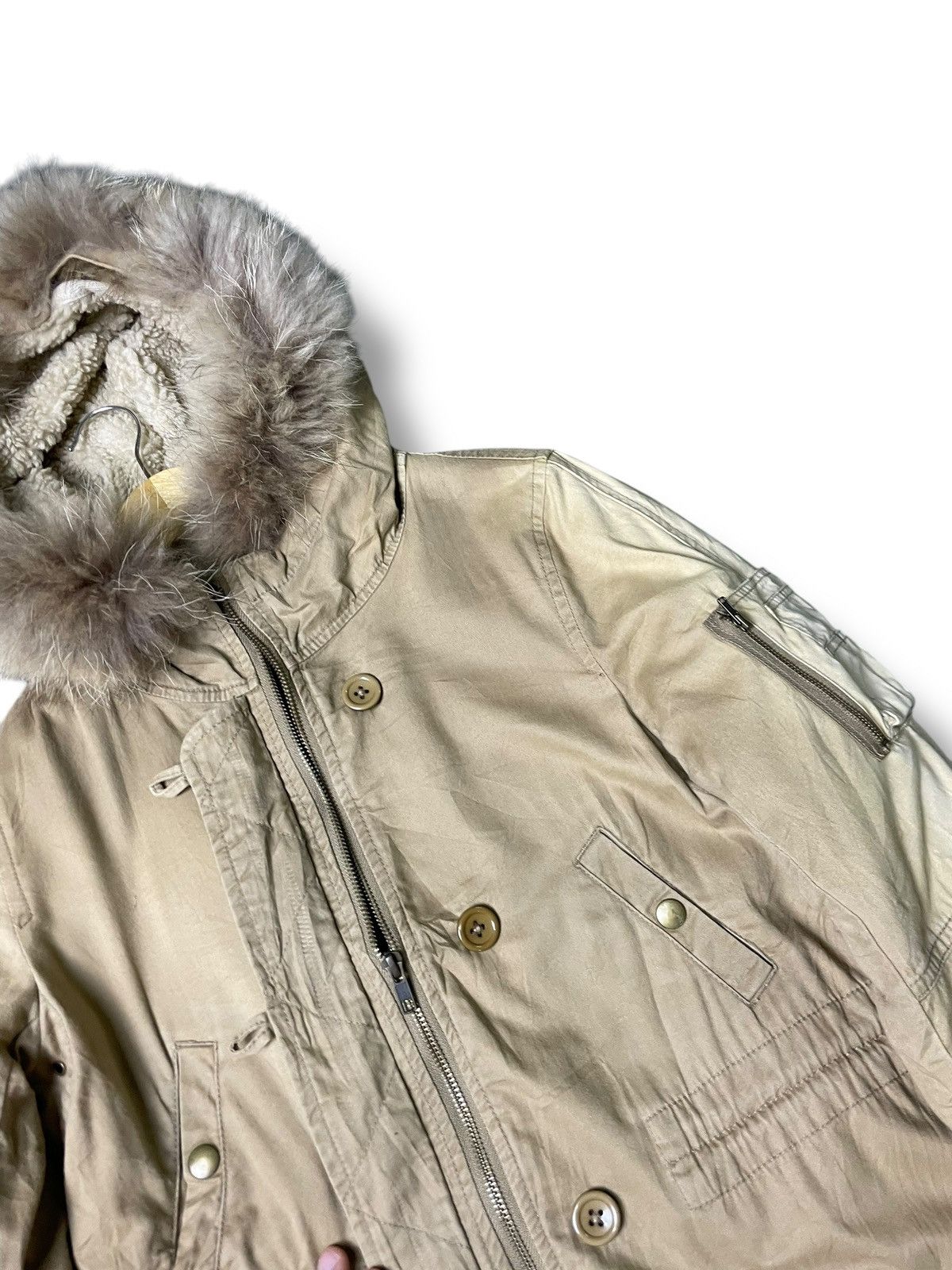 Japanese Brand × Vintage FINES Japanese Brand Faux Fur Down Jacket (79) Size US XXS / EU 40 - 7 Thumbnail