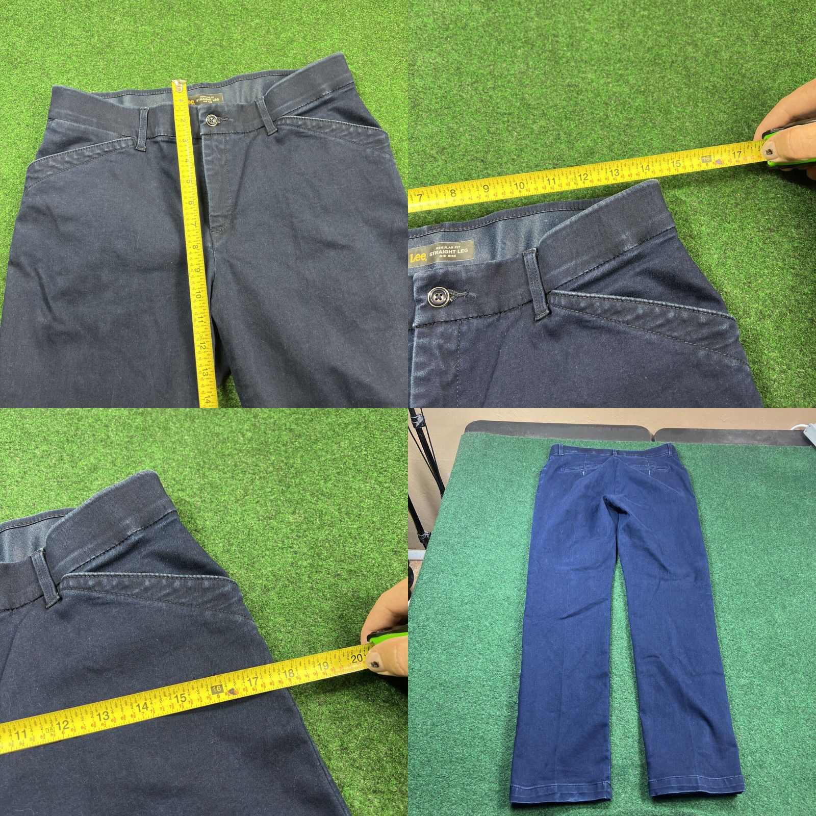 Lee Lee Jeans 10 Medium Blue Regular Fit Straight Leg Mid Rise Flex Motion Womens Size 32" / US 10 / IT 46 - 8 Thumbnail