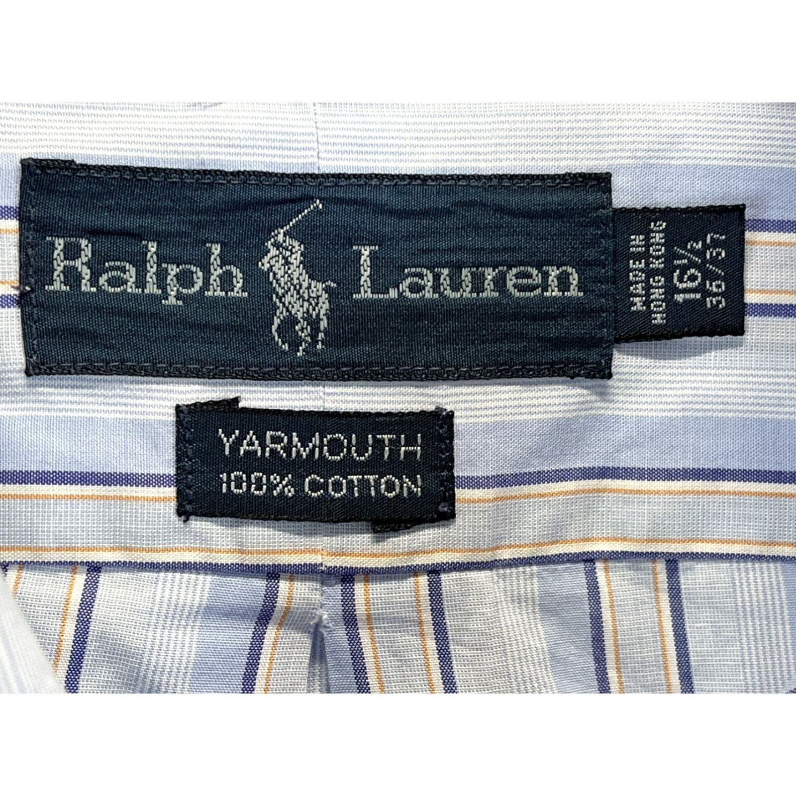 Polo Ralph Lauren Mens Ralph Lauren Polo Button Down Shirt 16.5 36/37 VGUC Yarmouth Striped Sz 16.5 Multicolor Button-Up Long Sleeve Regular Men Polo Ralph Lauren Shirt Size US L / EU 52-54 / 3 - 4 Thumbnail