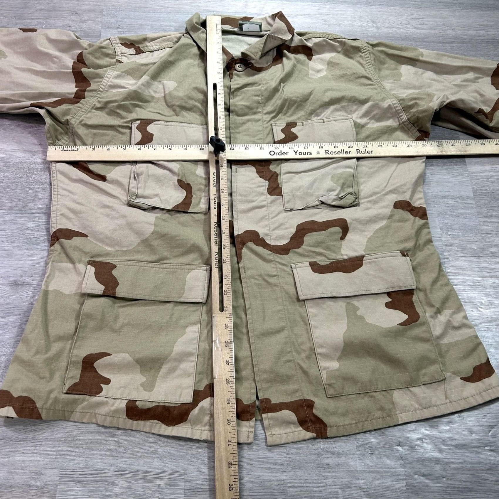 Propper VINTAGE Propper Coat Mens Large Beige Desert Camo BDU Button Pockets Military Coat Size US L / EU 52-54 / 3 - 6 Thumbnail