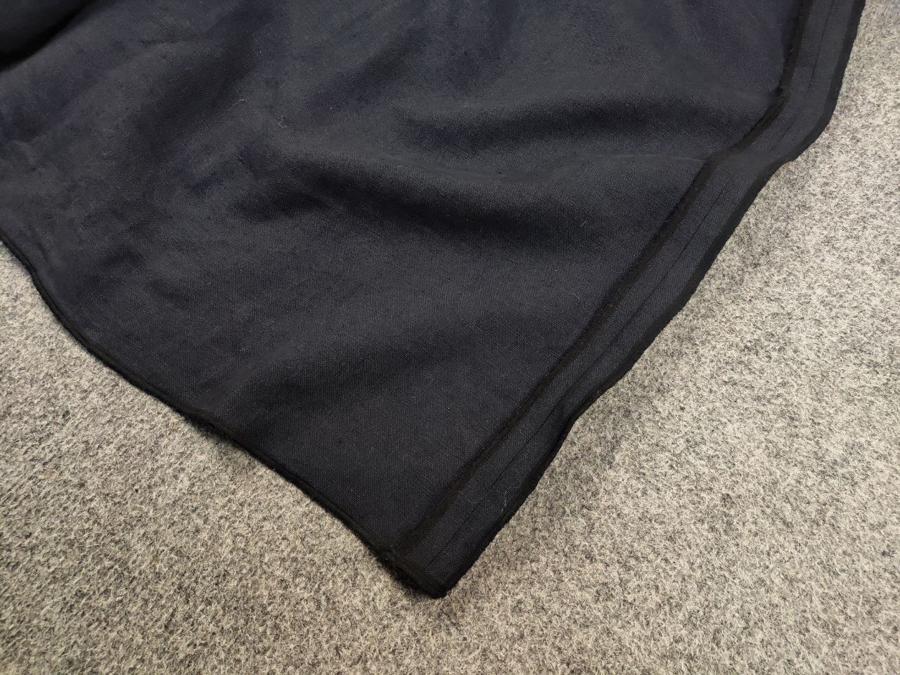 Japanese Brand Christa De Carouge Design Dark Linen Pocket Wide Skirt Size 36" / US 14 / IT 50 - 5 Thumbnail